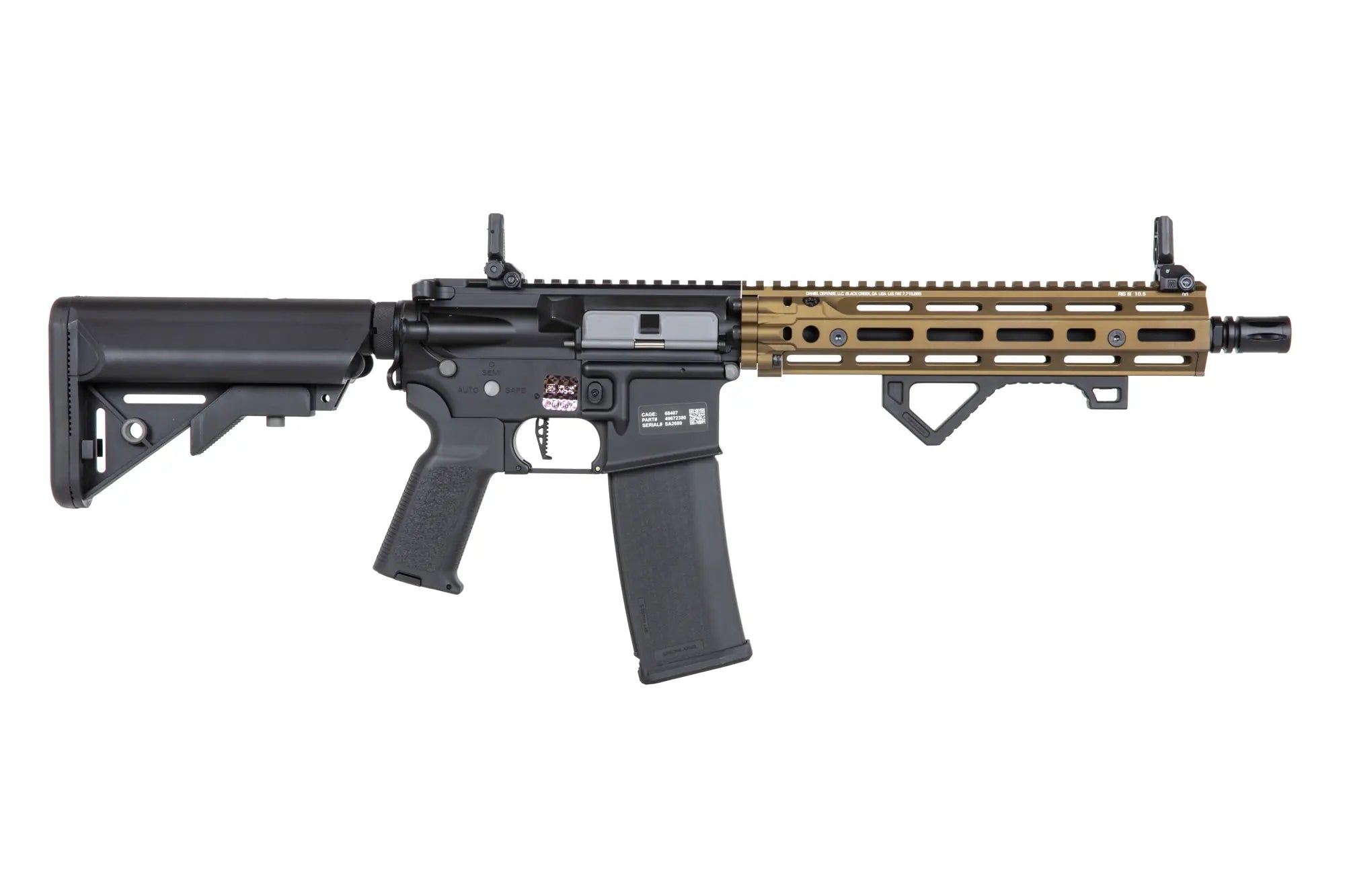 airsoft Specna Arms Daniel Defense® RIS III 10.5'' SA-P27 PRIME™ Aster II ETU carbine with Chaos Bronze brushless motor-14