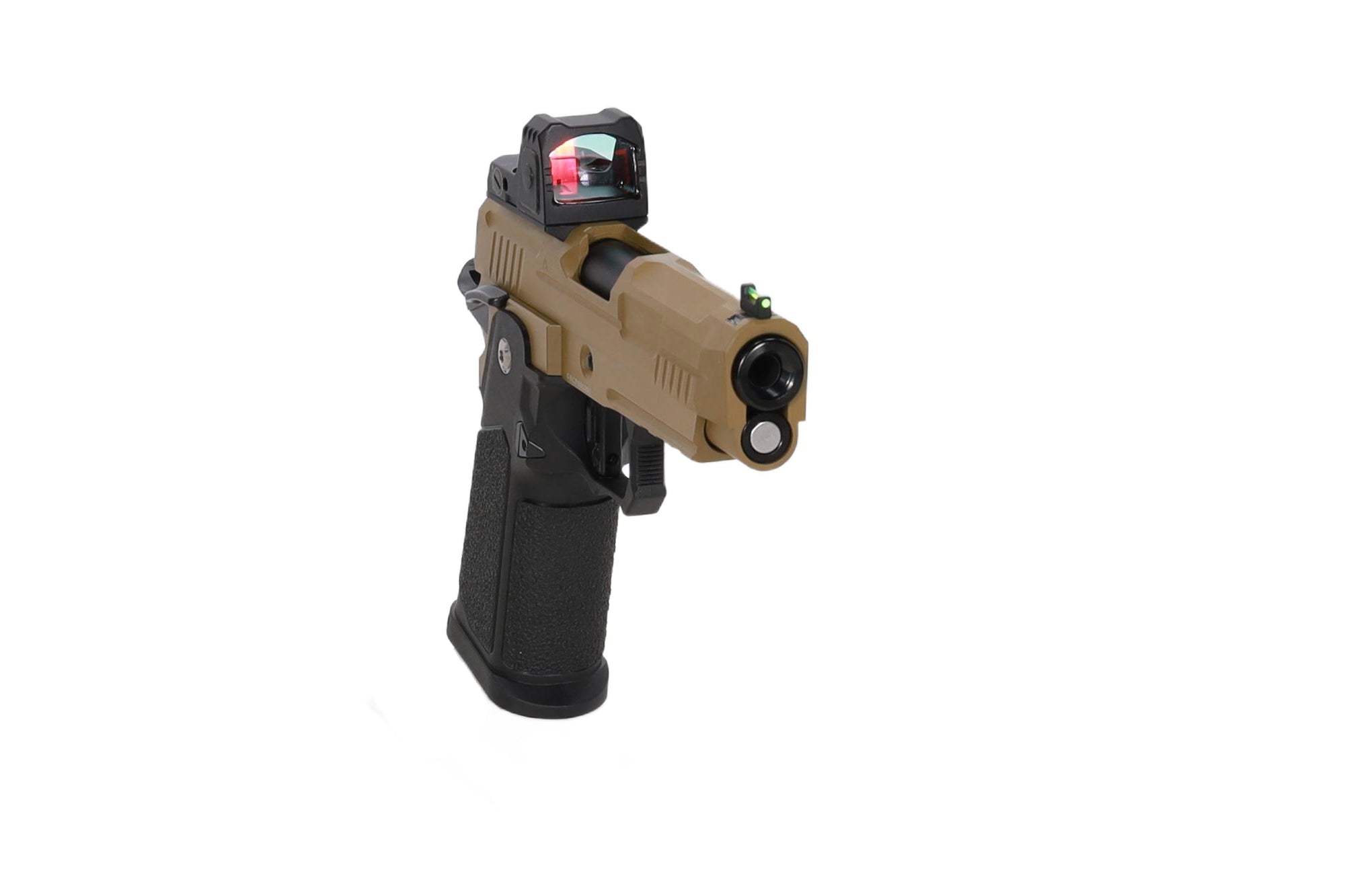 Vanguard 4.3" Hi-Capa GBB + red dot sight Half-Tan