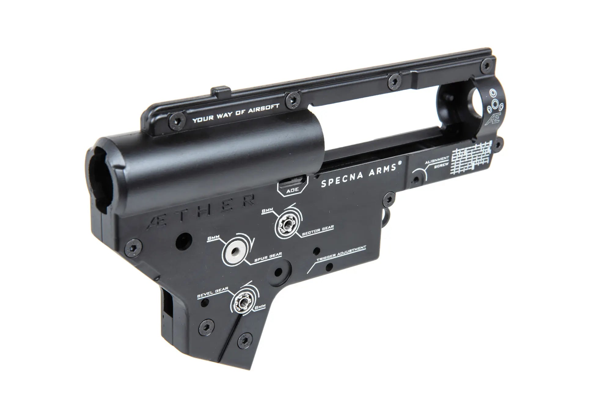 Specna Arms Ather™ Gearbox v2 skeleton with J-Cage bearings-2