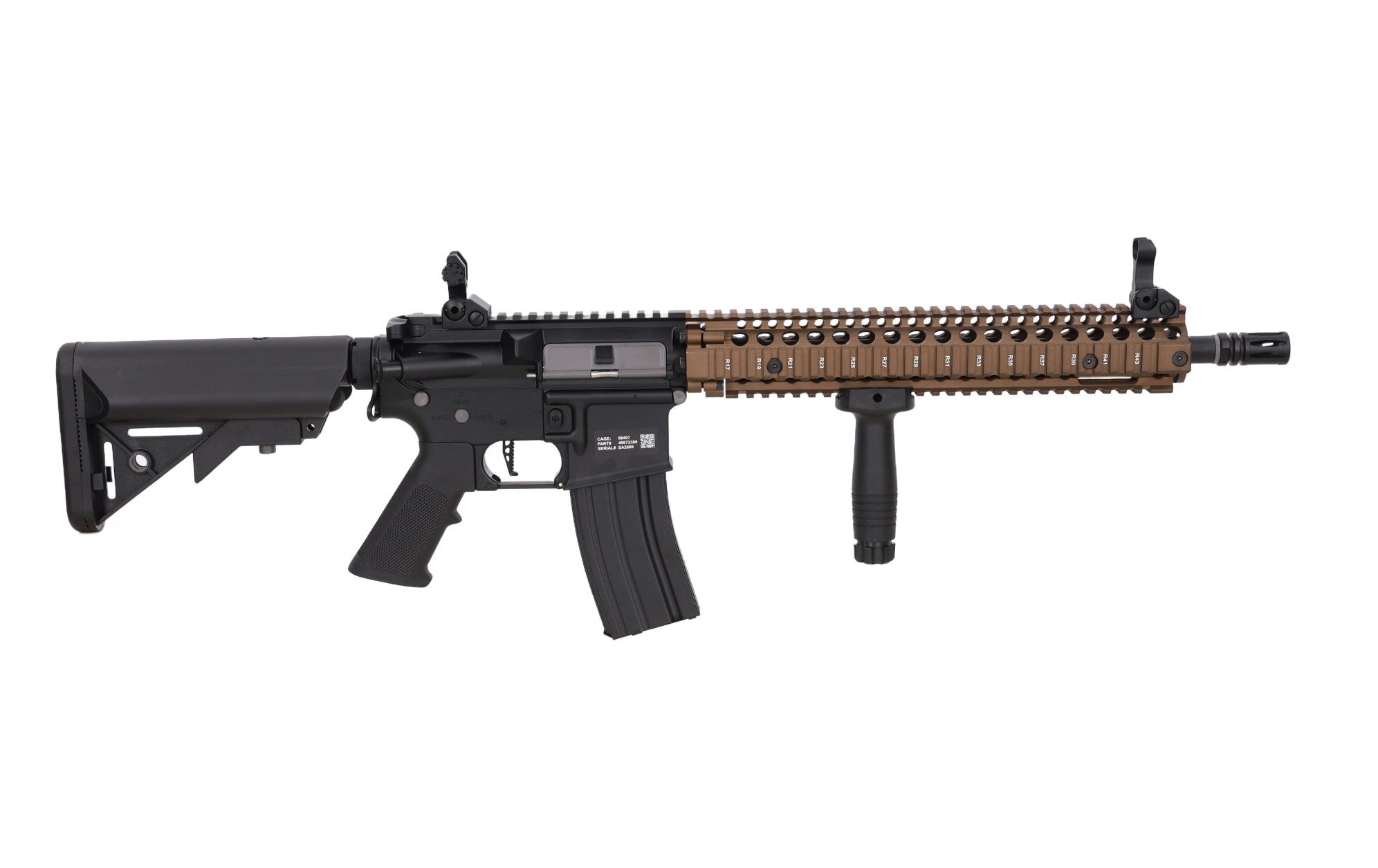 Specna Arms Colt x Daniel Defense MK18 SA-P26 PRIME BLDC AEG Assault Rifle 14.5" – Chaos Bronze-13