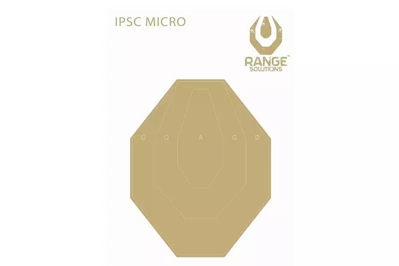 Range Solutions IPSC Micro Shooting Targets - 50 pcs