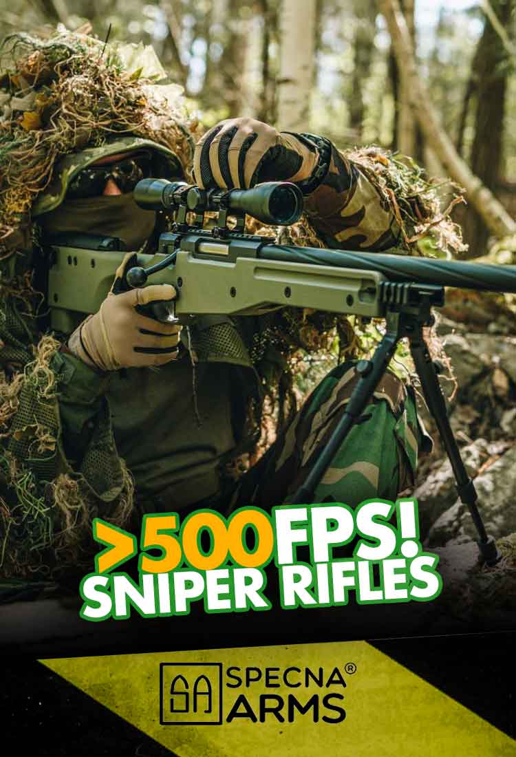 Airsoft Sniper rifles with more than 500 FPS out of the box