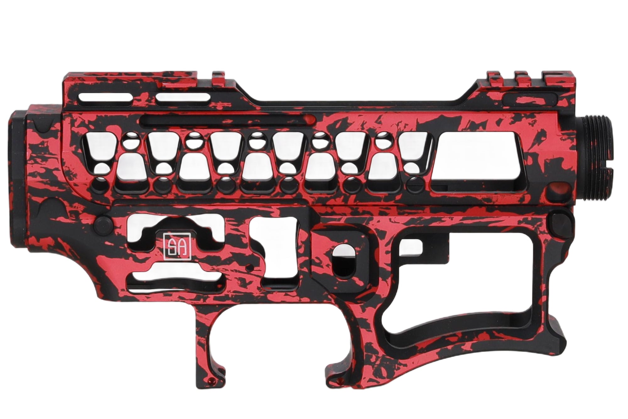 Specna Arms x Mancraft CNC Speedsoft Splash Anodised kit for M4/M16 replicas black-red-8