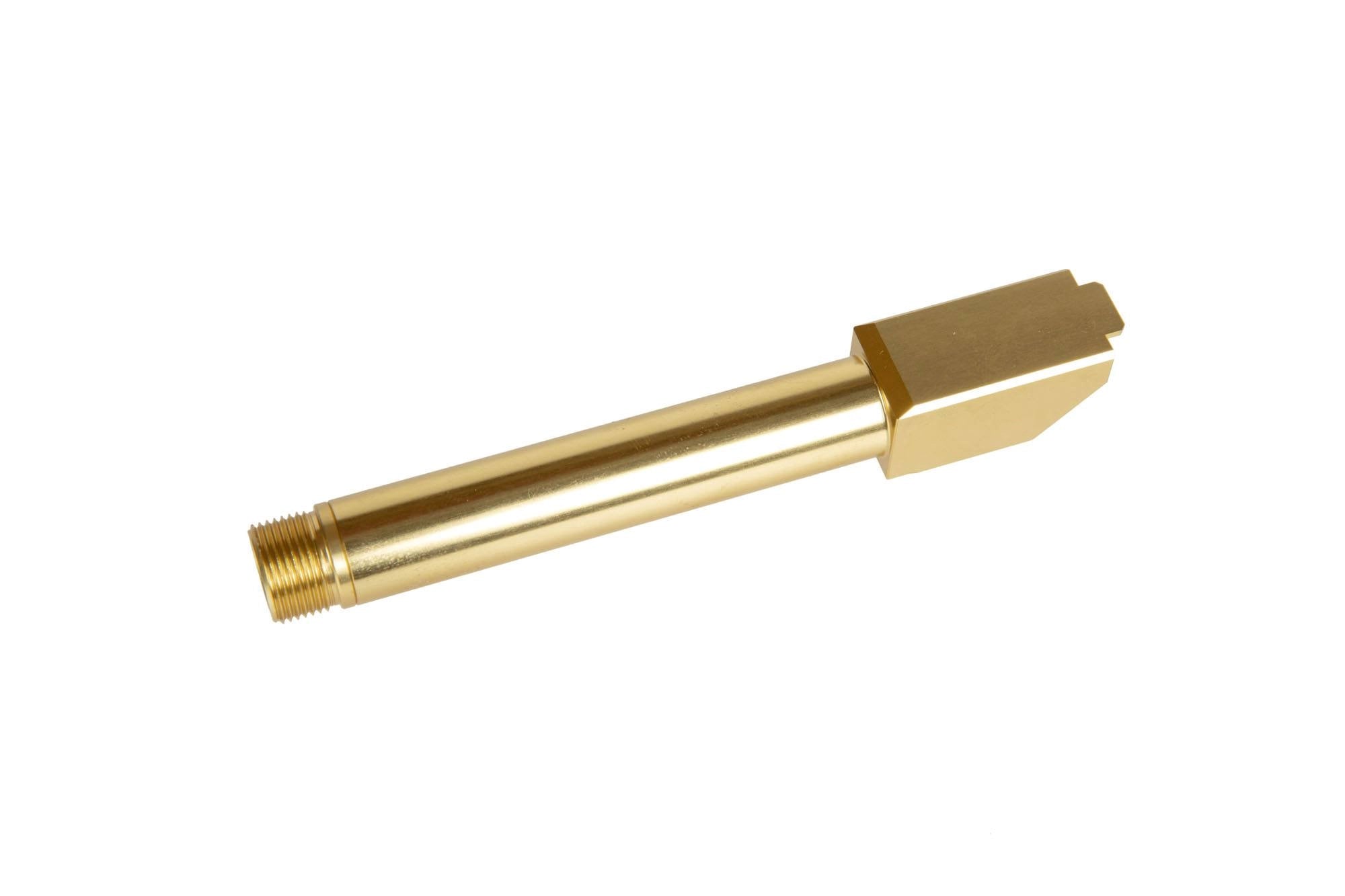 Non-Recoiling 2 Way Fixed" Outer Barrel for Umarex Glock 17 Replicas - Gold"-1