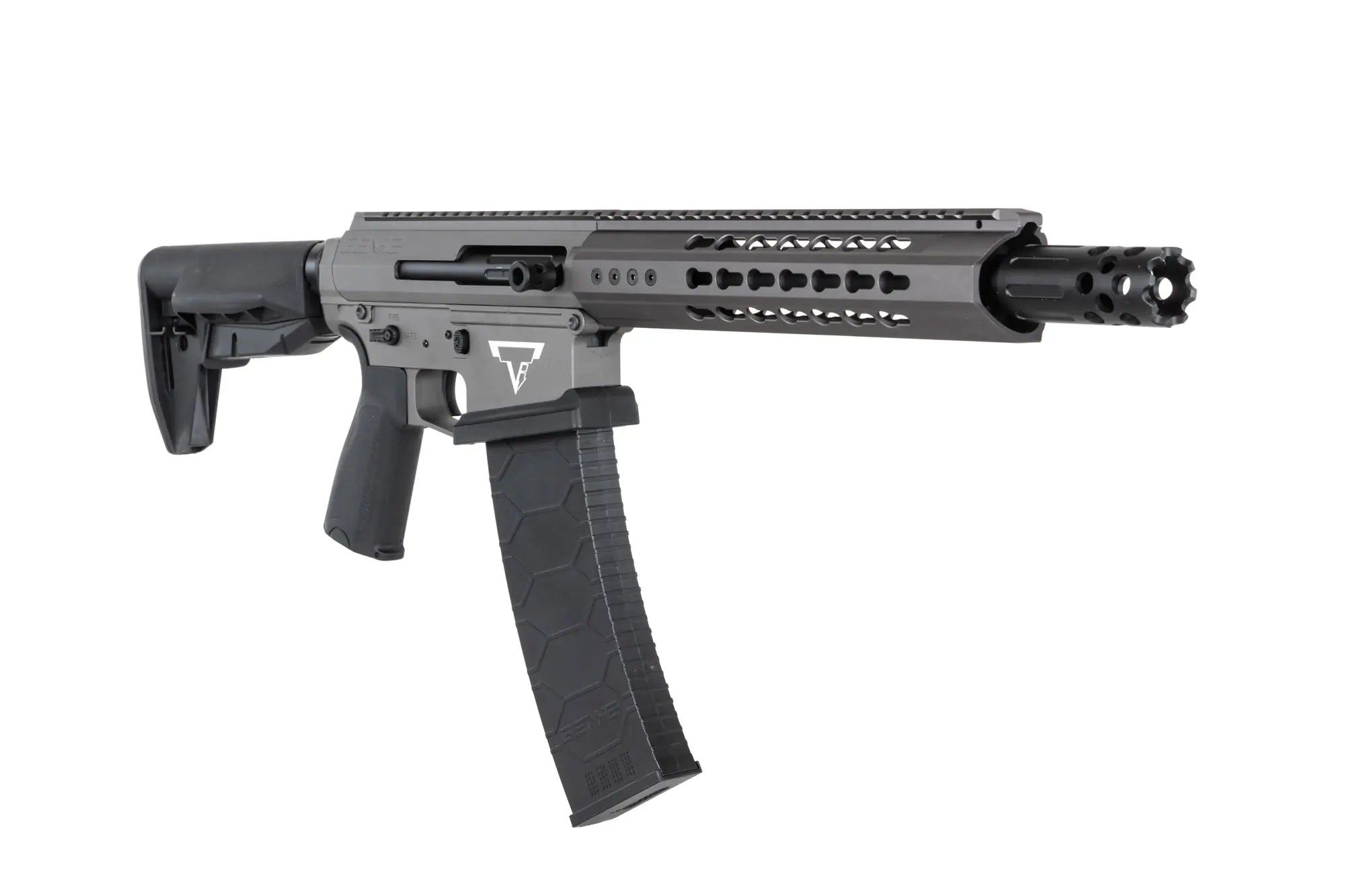 Genesis Arms Gen-12 Kestrel ETU Grey airsoft Double Bell TTI Shotgun-7