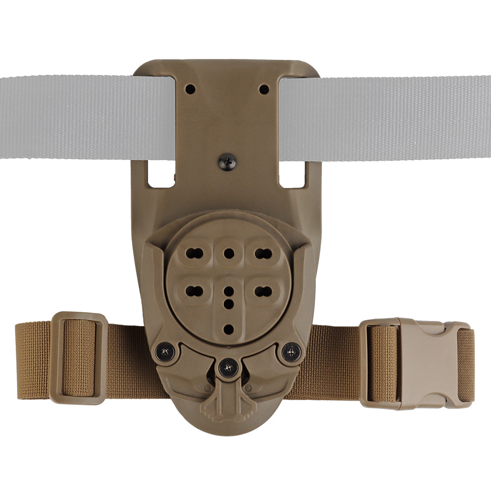 Wosport 360-degree universal tactical holster adapter with belt attachment GB-ACC-22 Tan-4