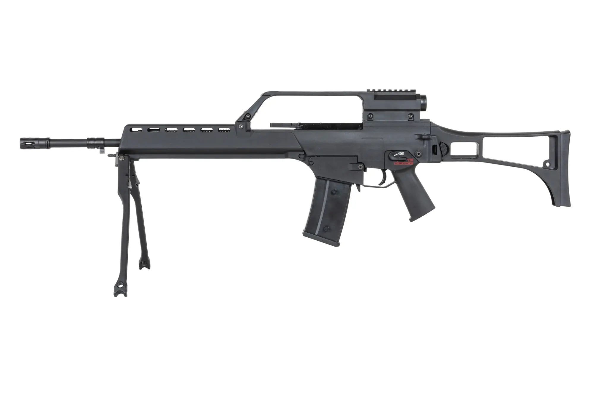 SRC DUAL POWER SR36E GB-301 airsoft carbine with bipod and scope Black-6