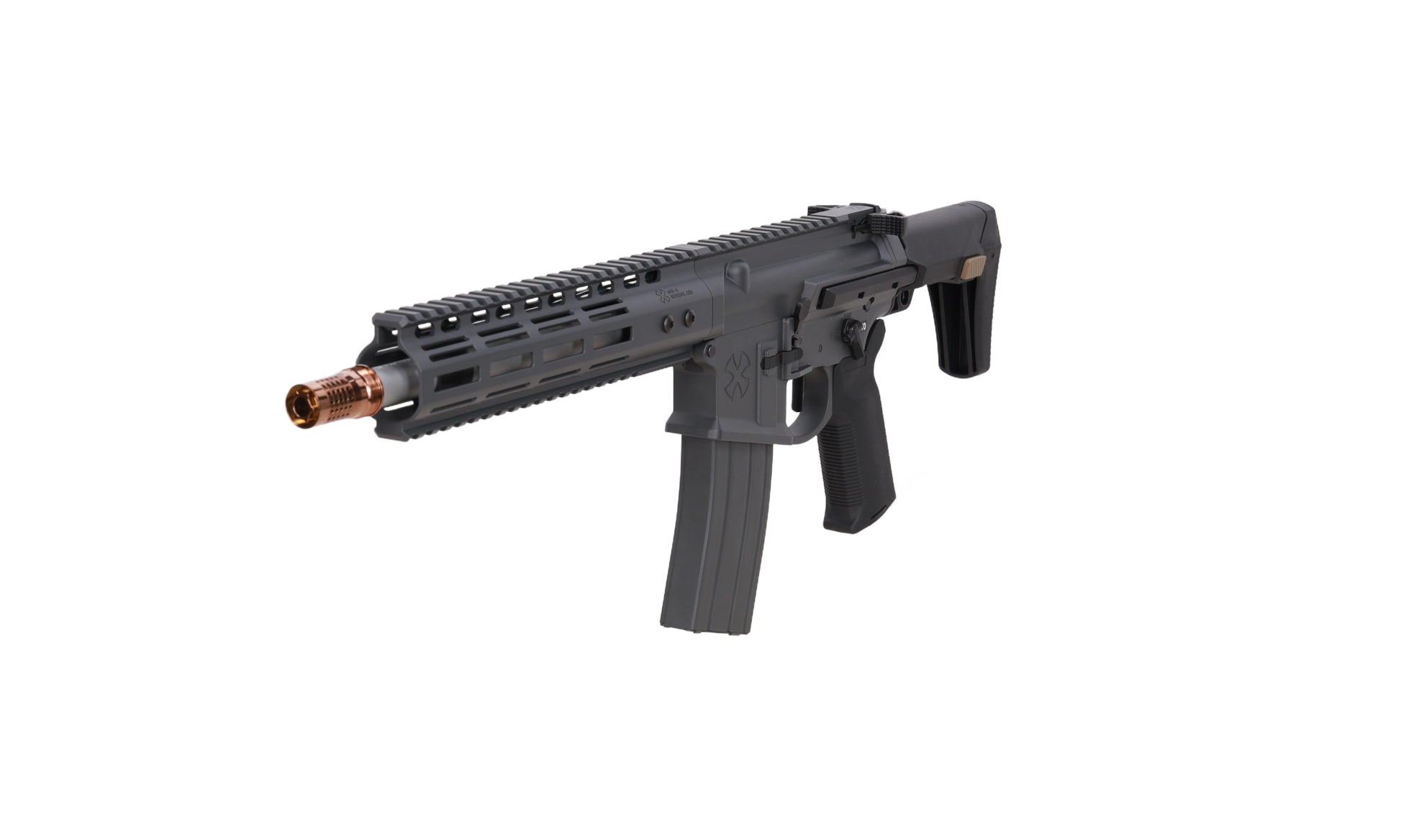 airsoft GBBR Noveske Ghetto Blaster NHR-9 10.5" MWS Gen.2 Grey