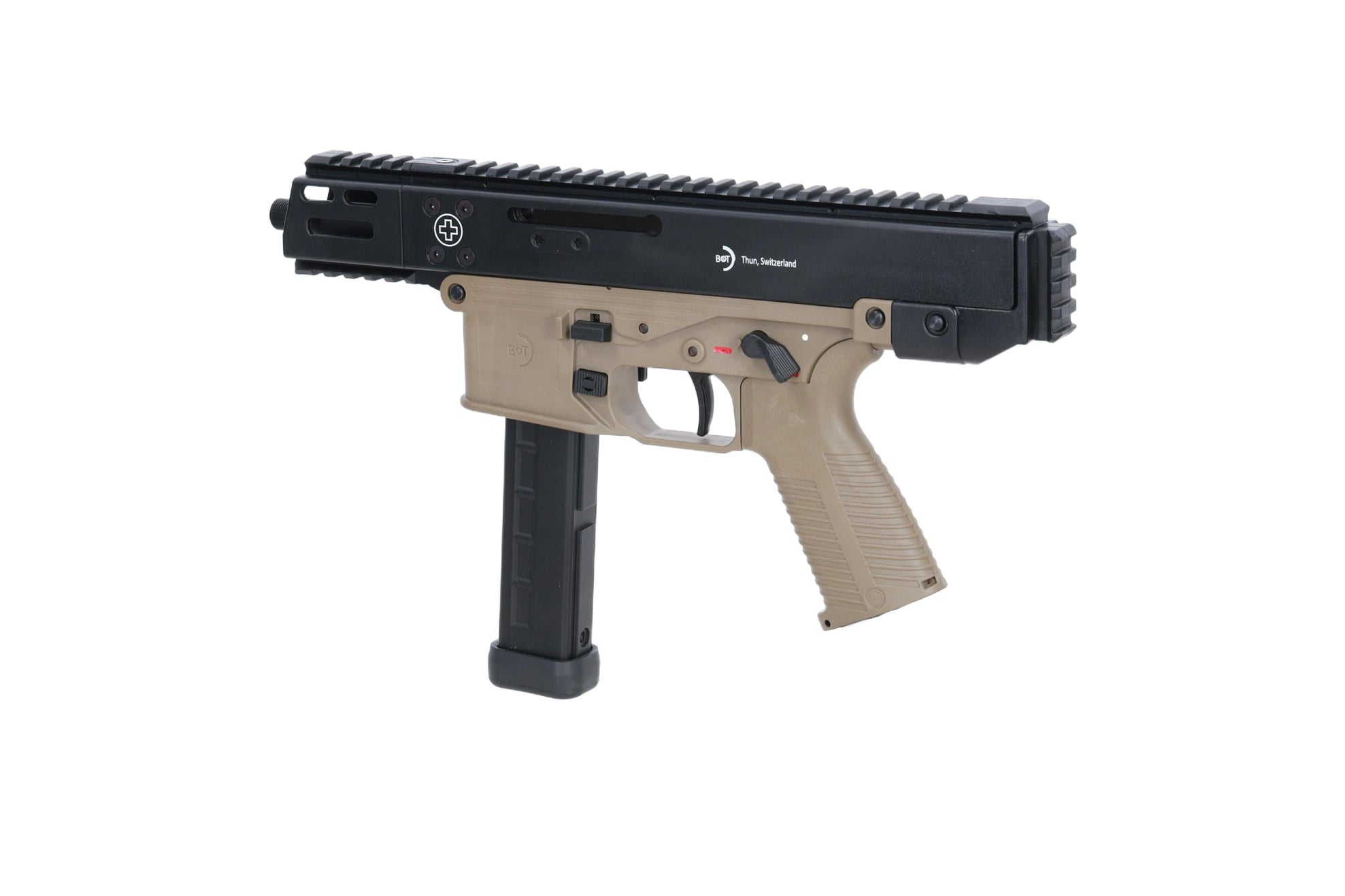 B&T GHM9 Gen.2 airsoft smg - black and tan