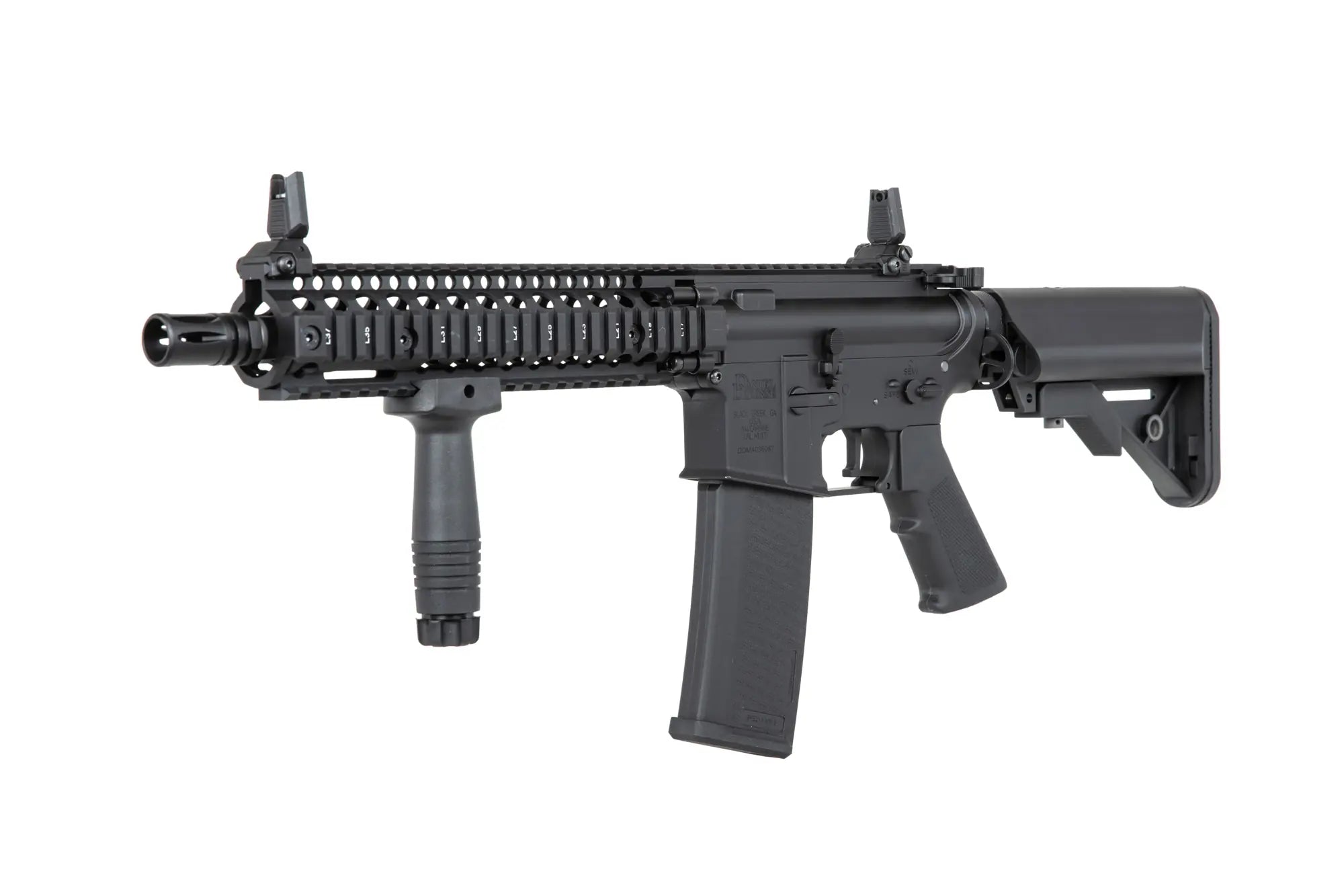 Specna Arms Daniel Defense® MK18 SA-P19 Prime™ Kestrel™ ETU airsoft Carbine with Brushless Motor Black-16