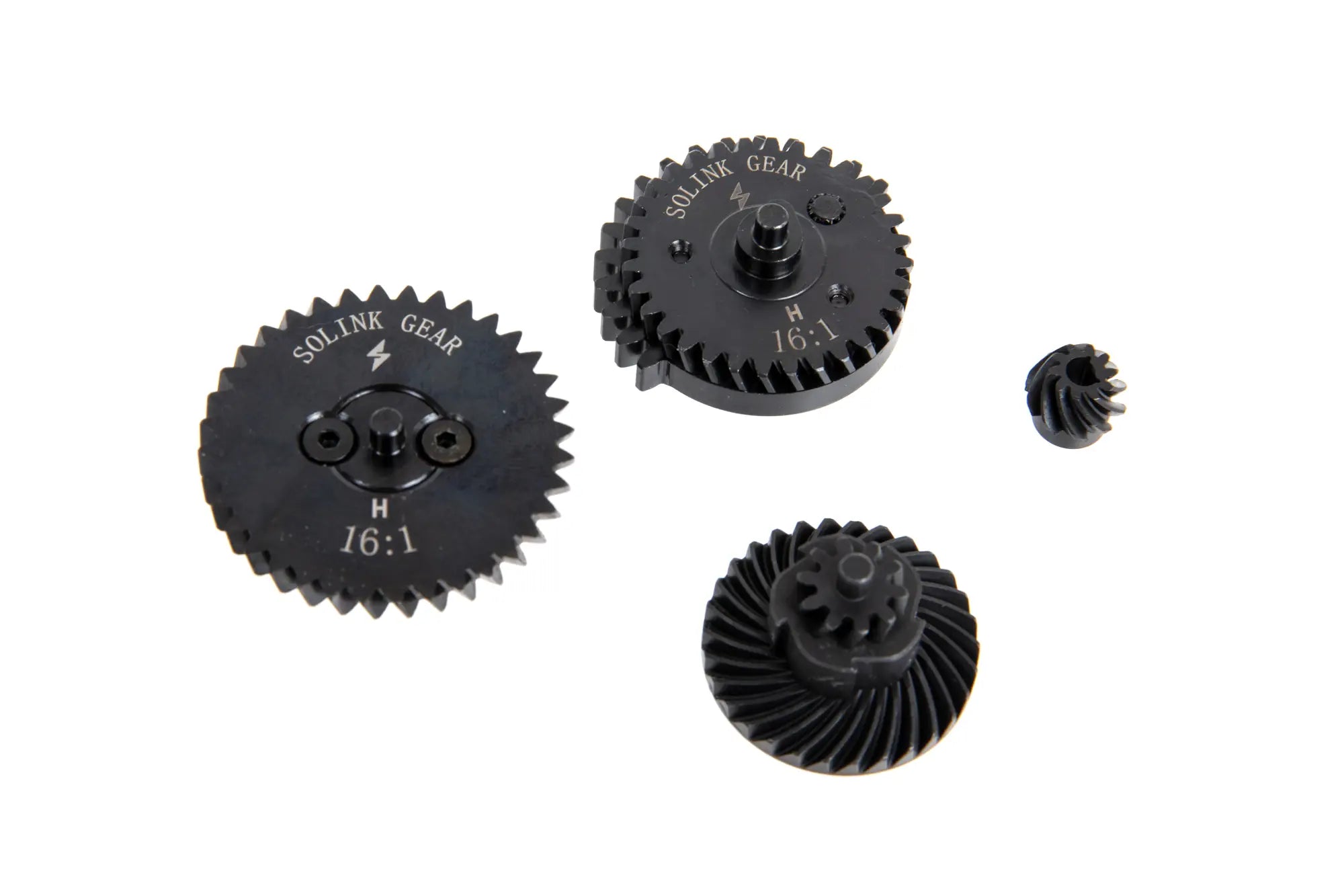 Set of CNC V2/V3 Solink 16_1 helical steel gears