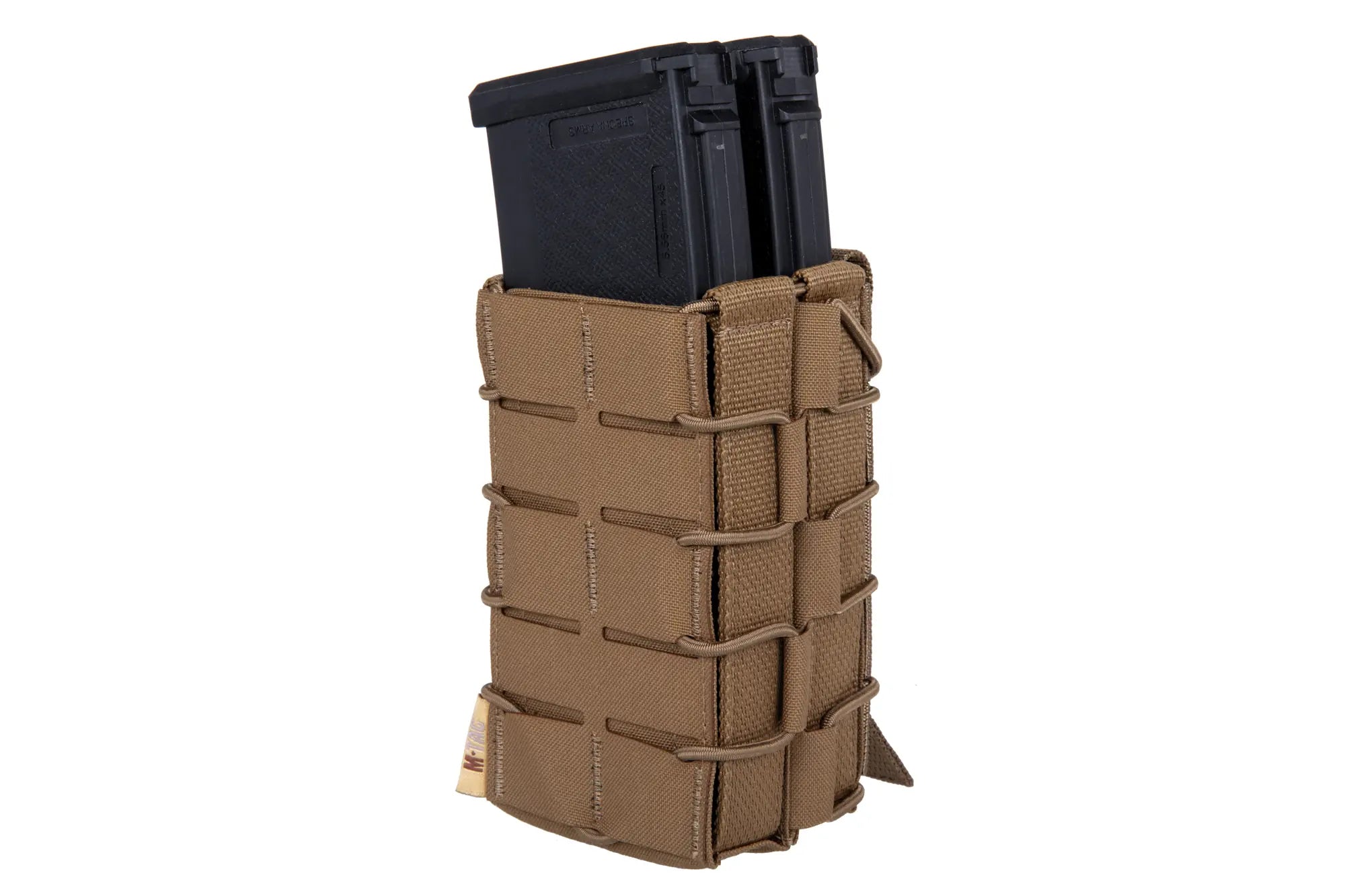 M-Tac Double open magazine loader for AK/AR Laser Cut Coyote Brown-3