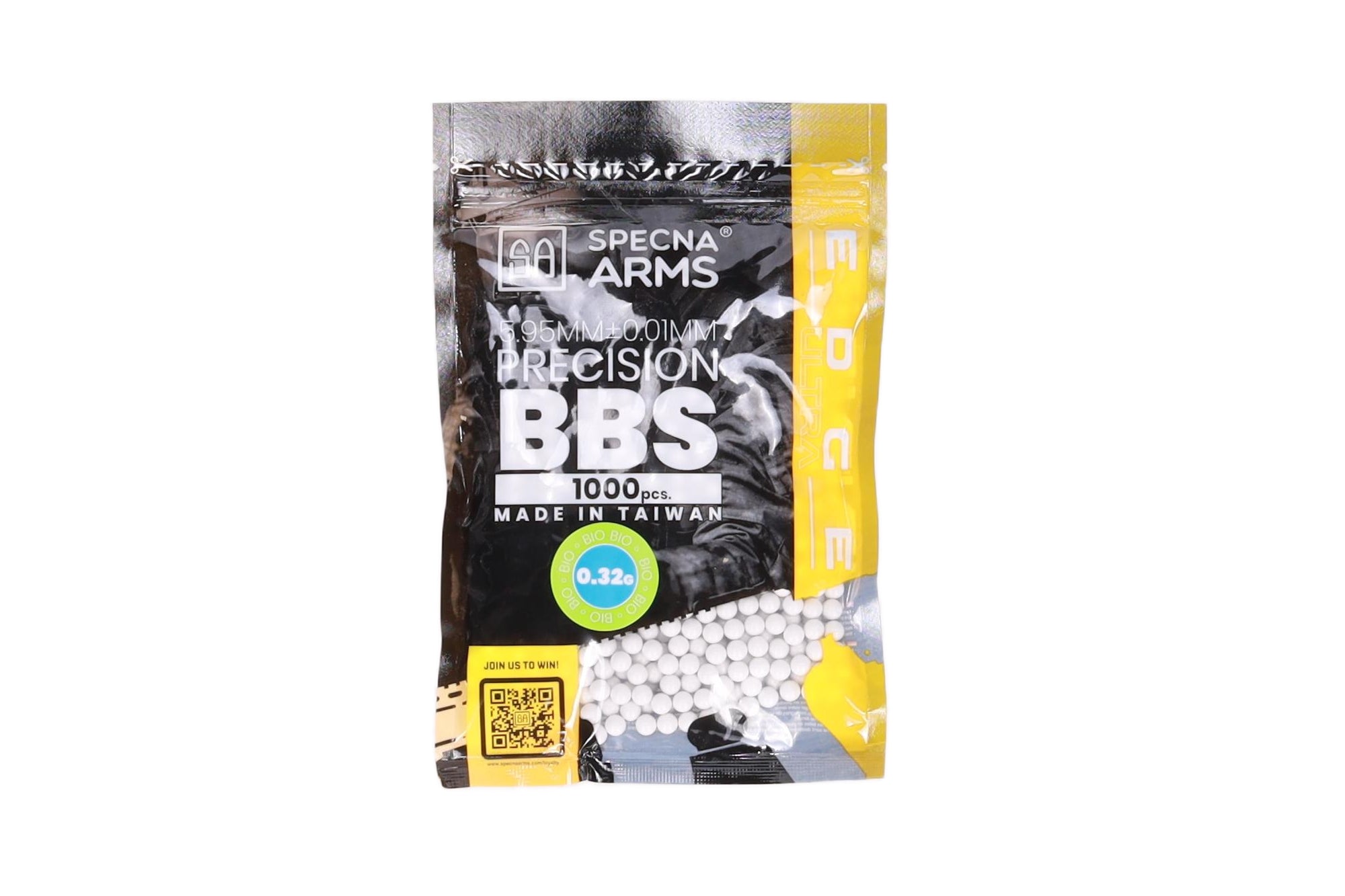 Specna Arms EDGE ULTRA™ BIO precision bullets 0.32g - 1000 pcs - white