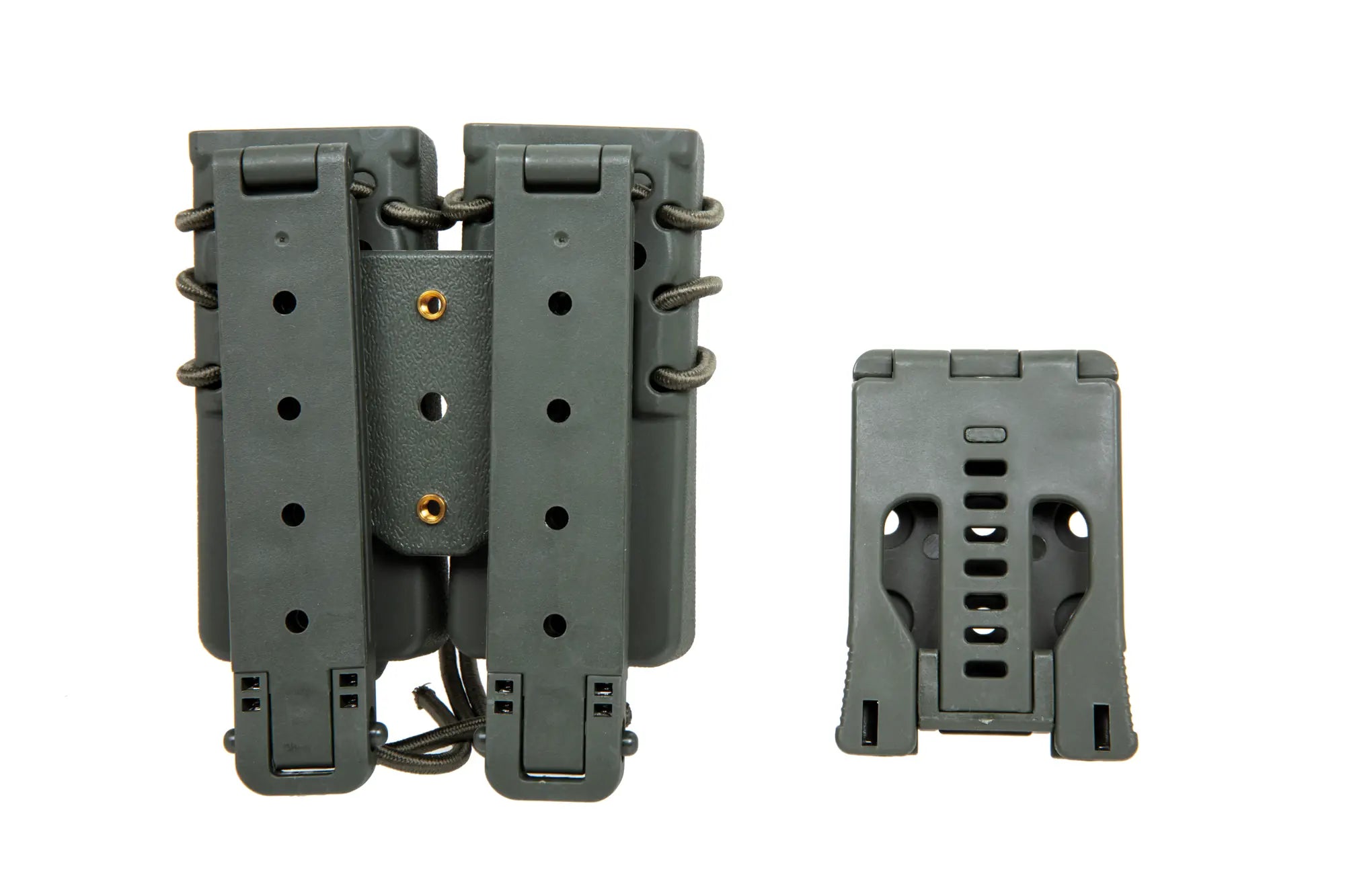 Carrier for 2 9mm magazines Wosport Urban Assault Long Quick Pull Olive-1