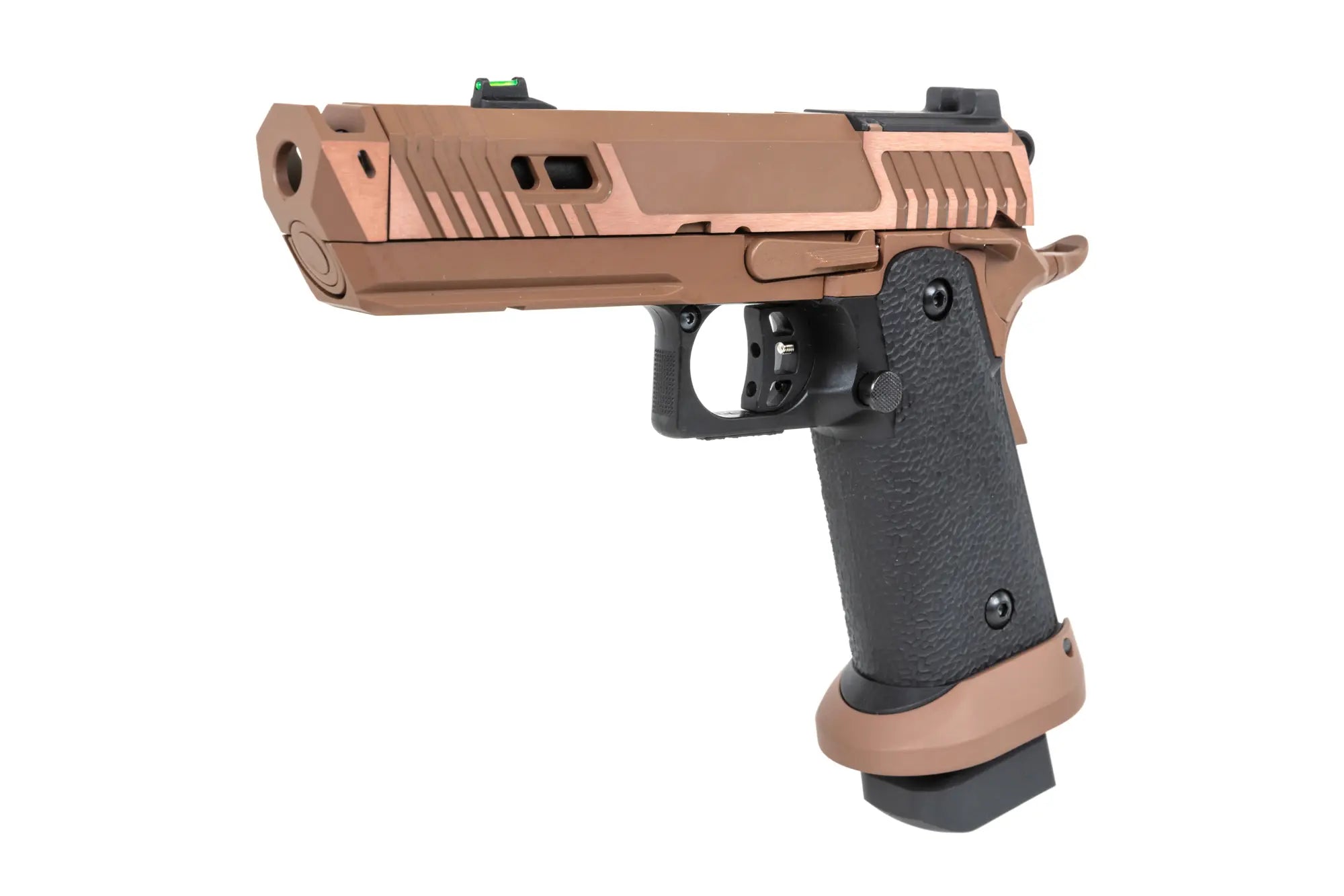 airsoft SRC Sahara Viper DUAL POWER pistol with carrying case and green gas magazine Flat Dark Earth-8