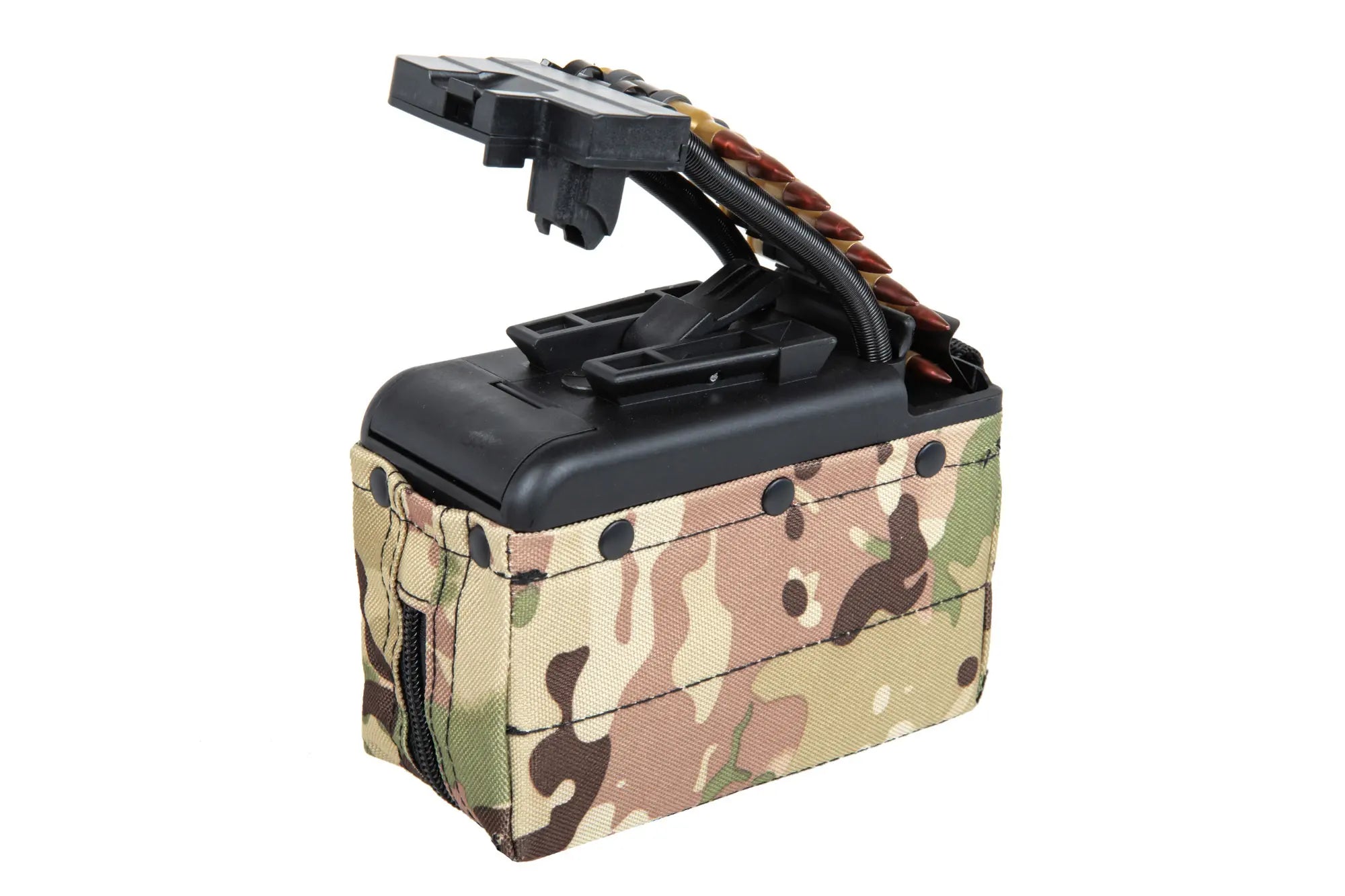 A&K electric box magazine for 2000 BBs for M249 type replicas with Multicam ammunition imitation-1