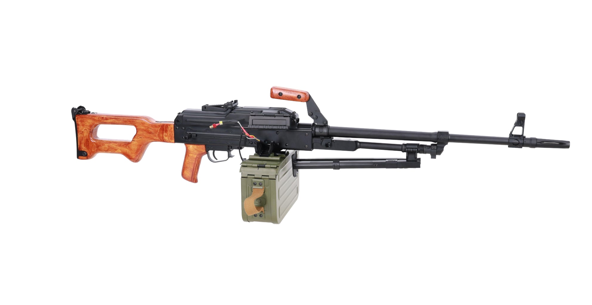 Specna Arms x A&K SA-PKM EDGE™ airsoft machine gun with wooden components-16