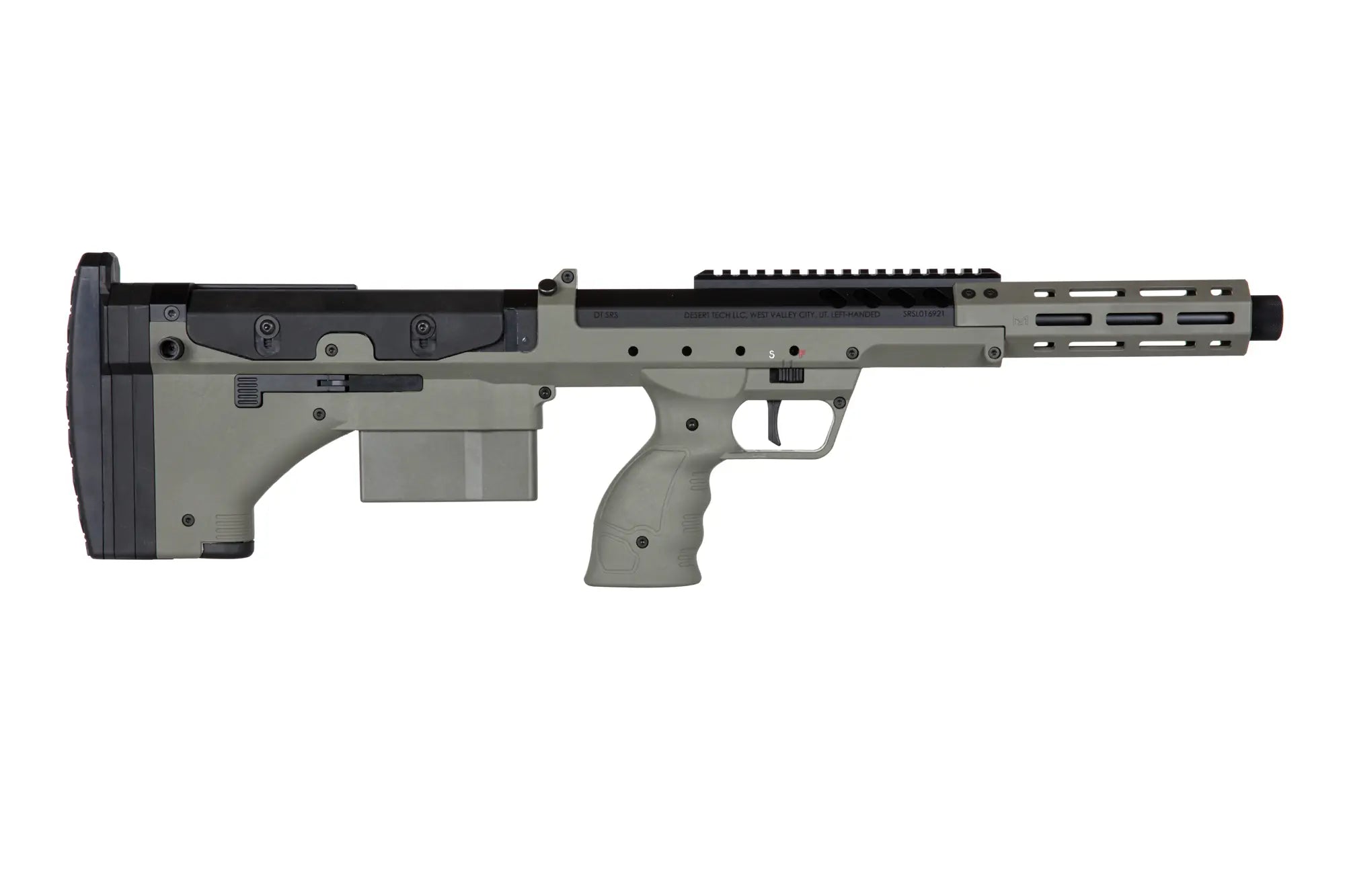 Desert Tech SRS-A2/pim/M2 Sport 16" sniper airsoft rifle (left-handed) Olive-5