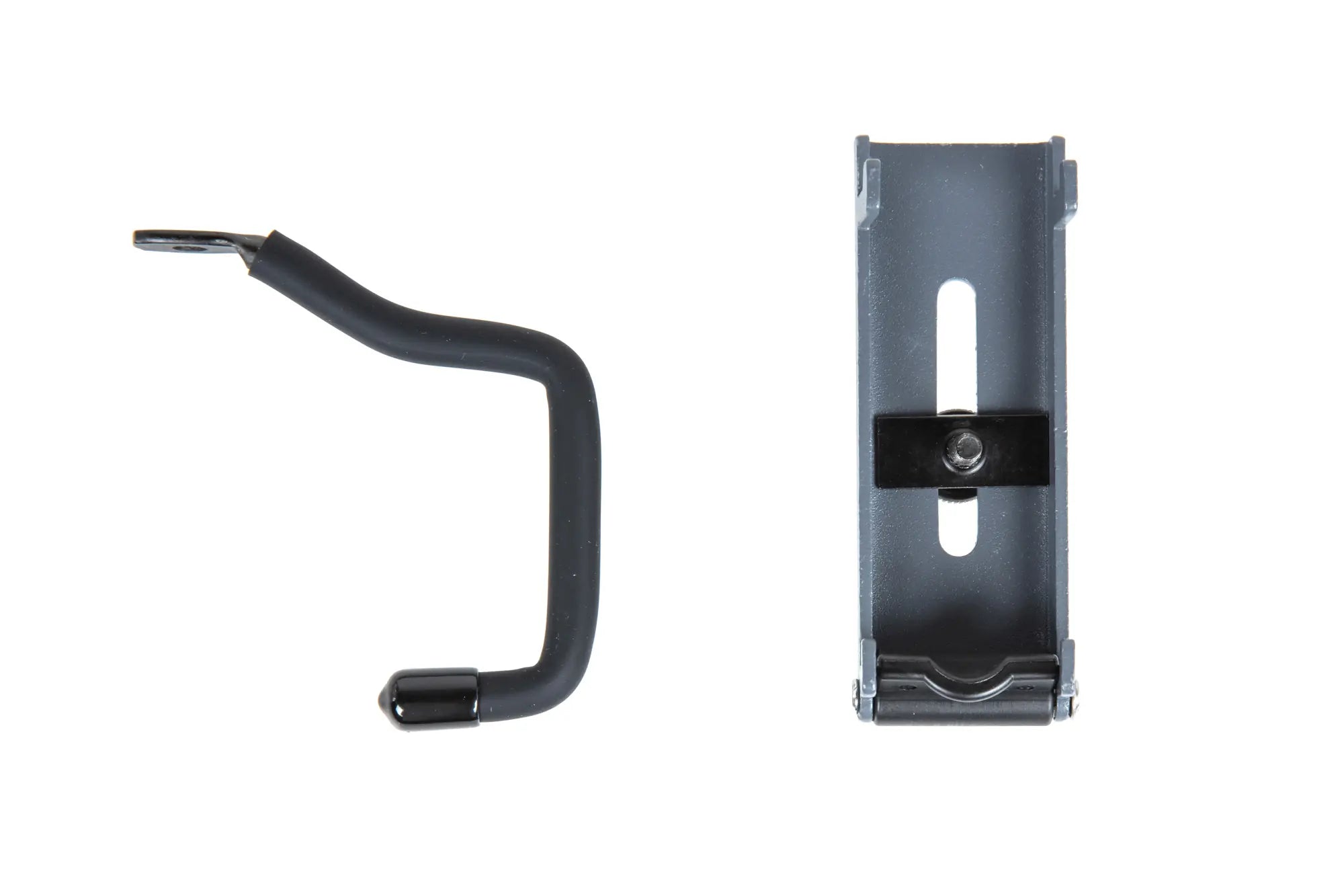 Hook with panel mount for wall Grey