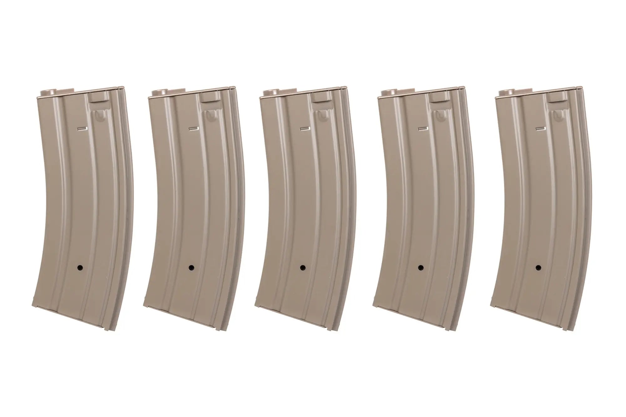 Set of 5 metal hi-cap magazines 300 rounds Dark Earth