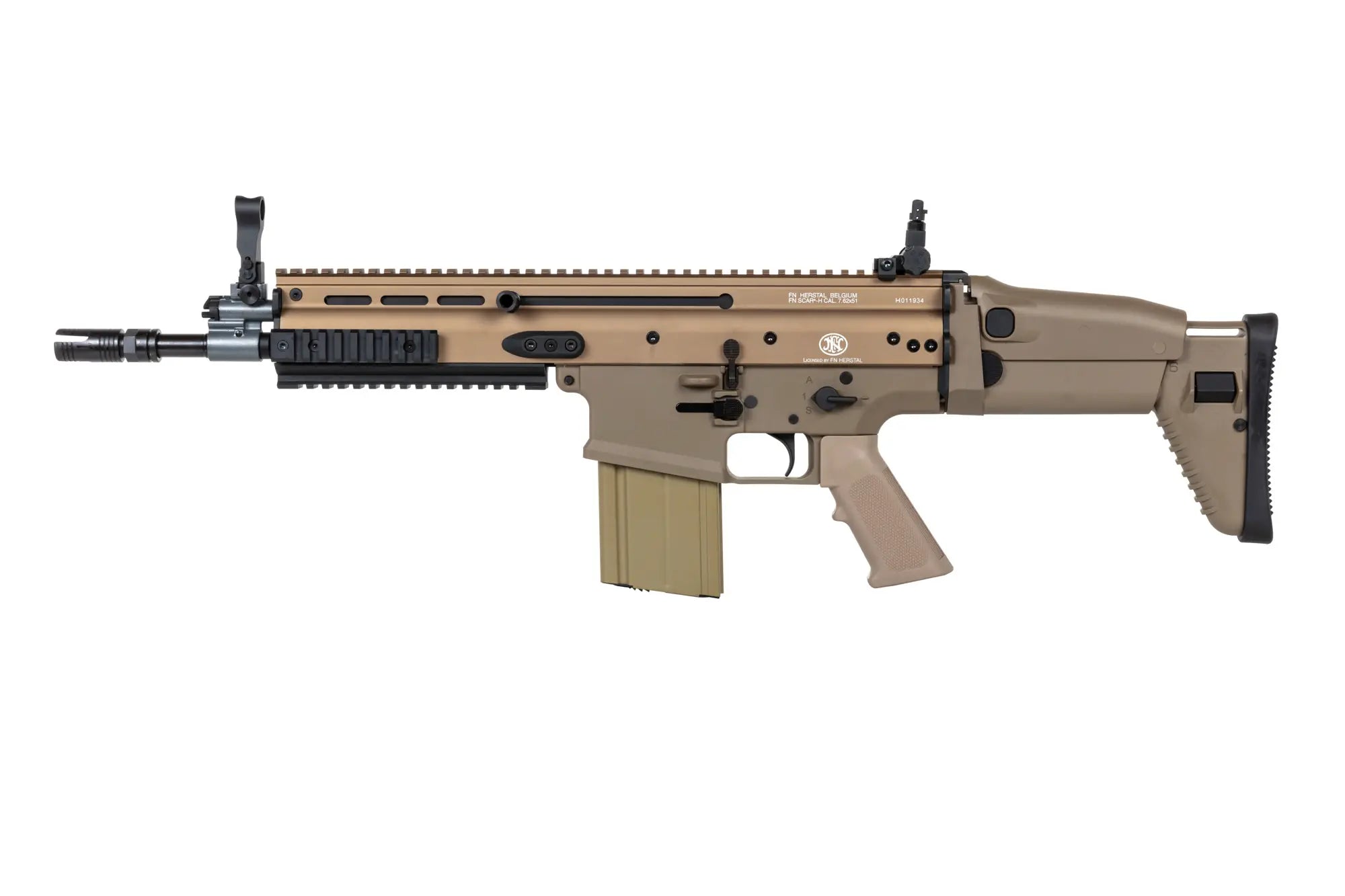 Cybergun x FN HERSTAL SCAR-H CQC Tan airsoft Assault Carbine-8