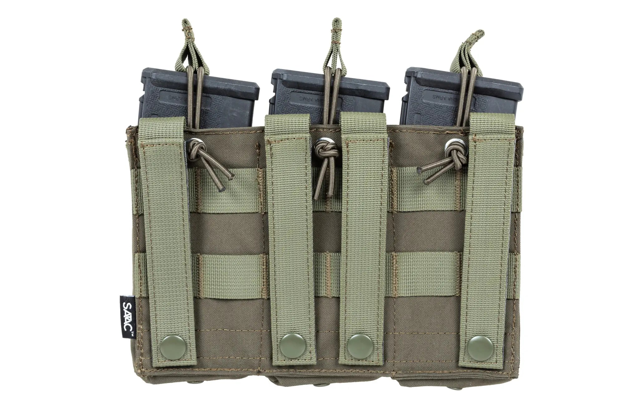 Triple open type magazine pouch | Olive