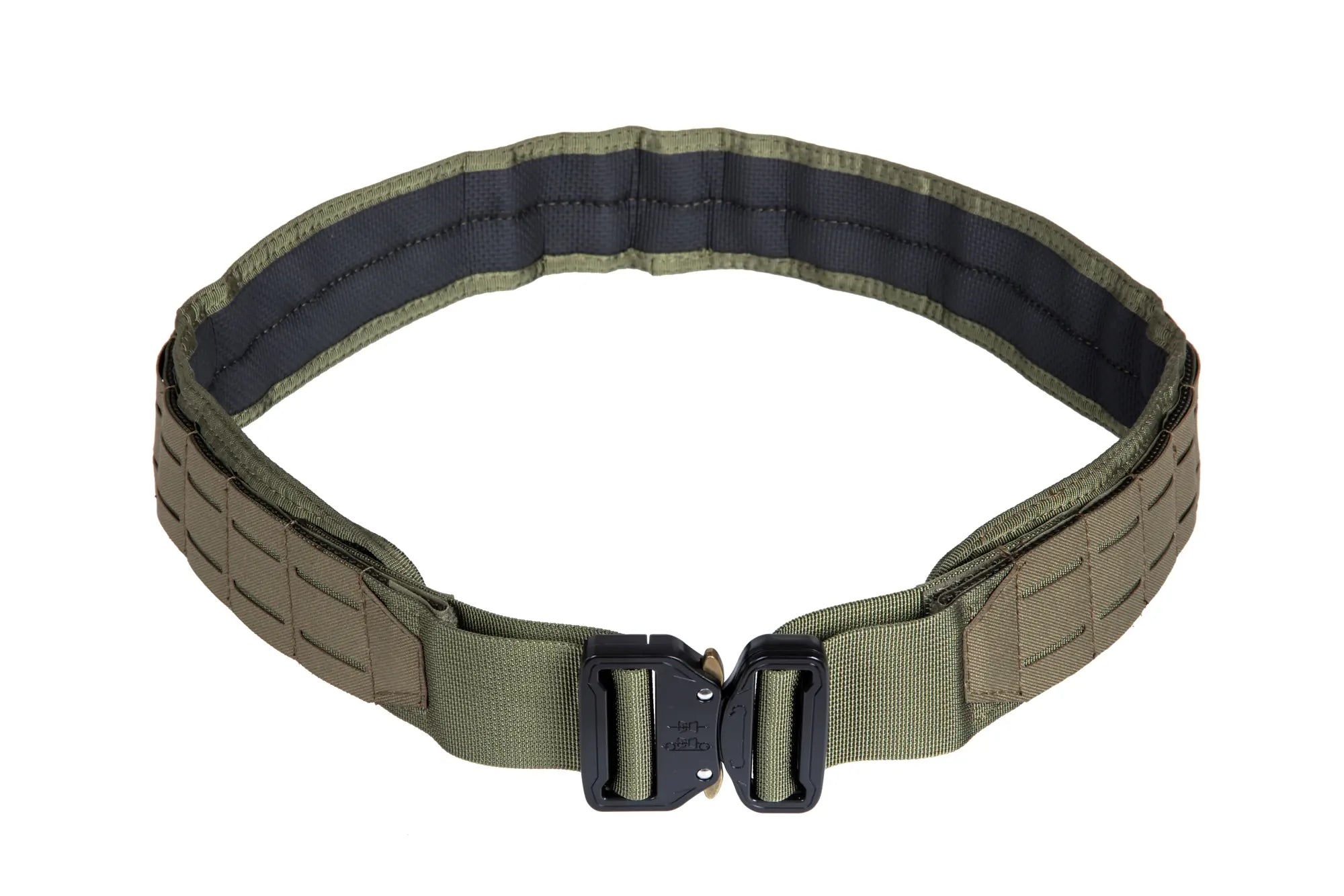 GFC Tactical Laser-Cut Battle Belt with Comfort Pad - Olive-1