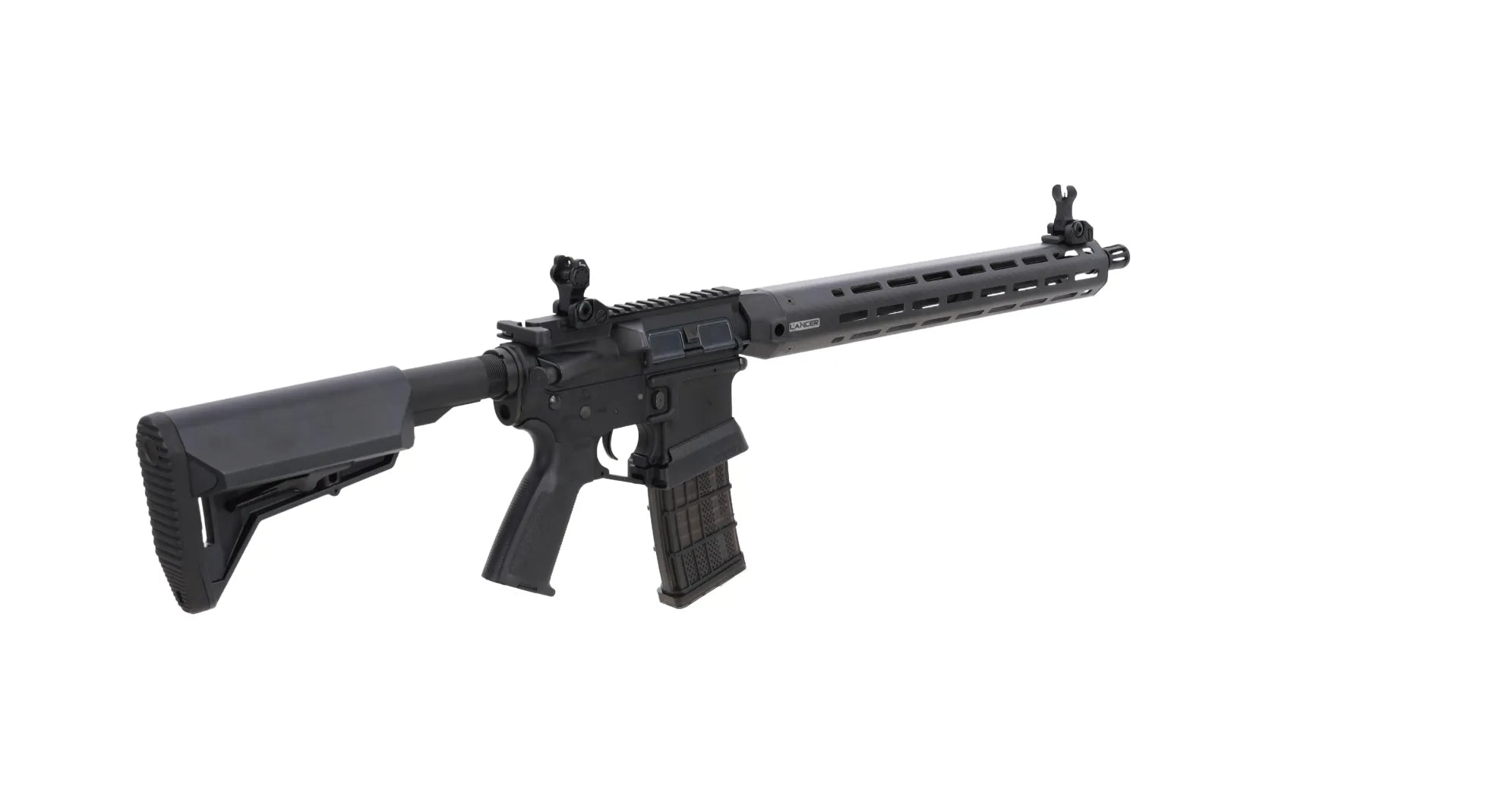 King Arms x Lancer Systems airsoft Carbine L15 LCH7 15" Real Carbon Black-12