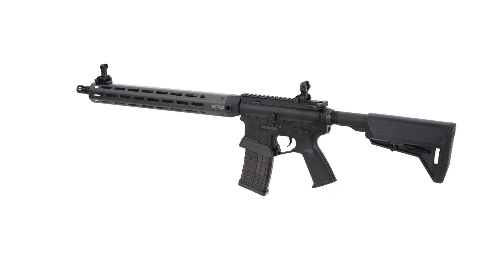 King Arms x Lancer Systems airsoft Carbine L15 LCH7 15" Real Carbon Black-13