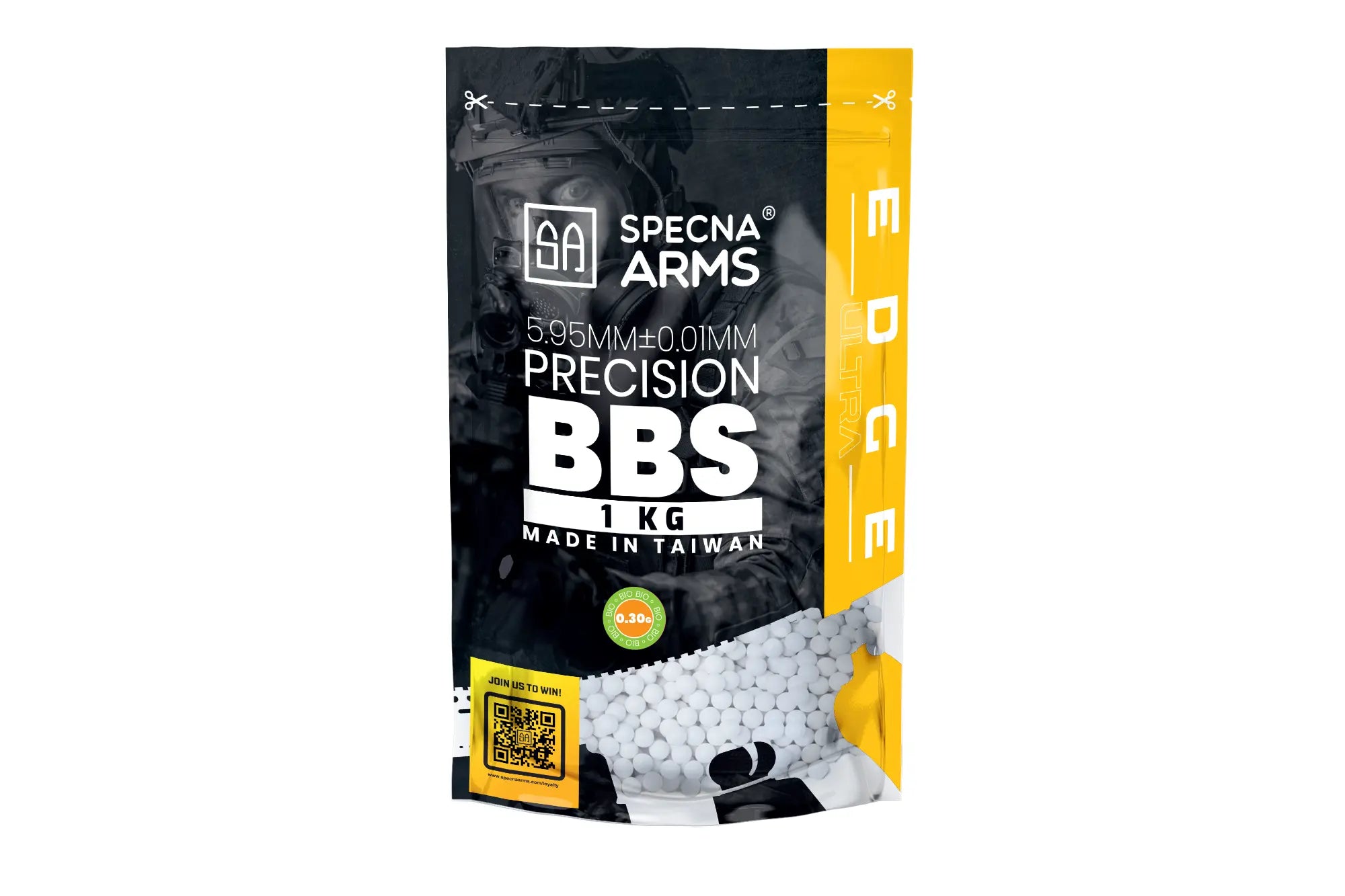 Precision bullets0.30g Specna Arms EDGE ULTRA™ BIO - 1 kg - white