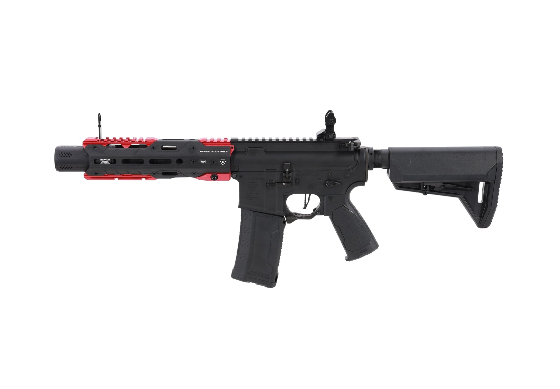 King Arms x Strike Industries Sentinel GRIDLOK® 8.5" Aster SE ETU Black and Red airsoft Carbine-13