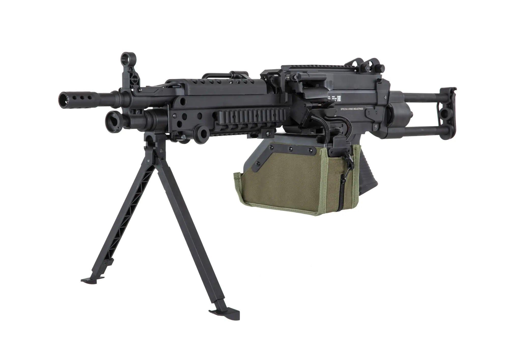 airsoft Specna Arms SA-F249 PARA FLEX™ GATE X-ASR™ Machine Gun Black-5