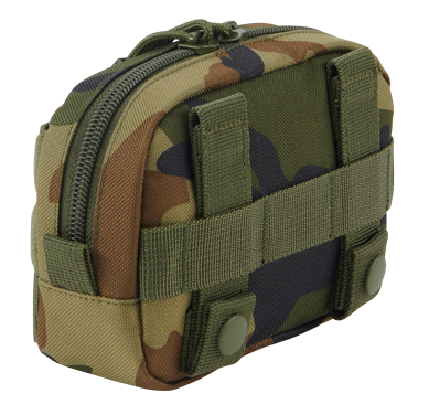 Brandit compact utility pouch with Velcro panel 8048 Woodland