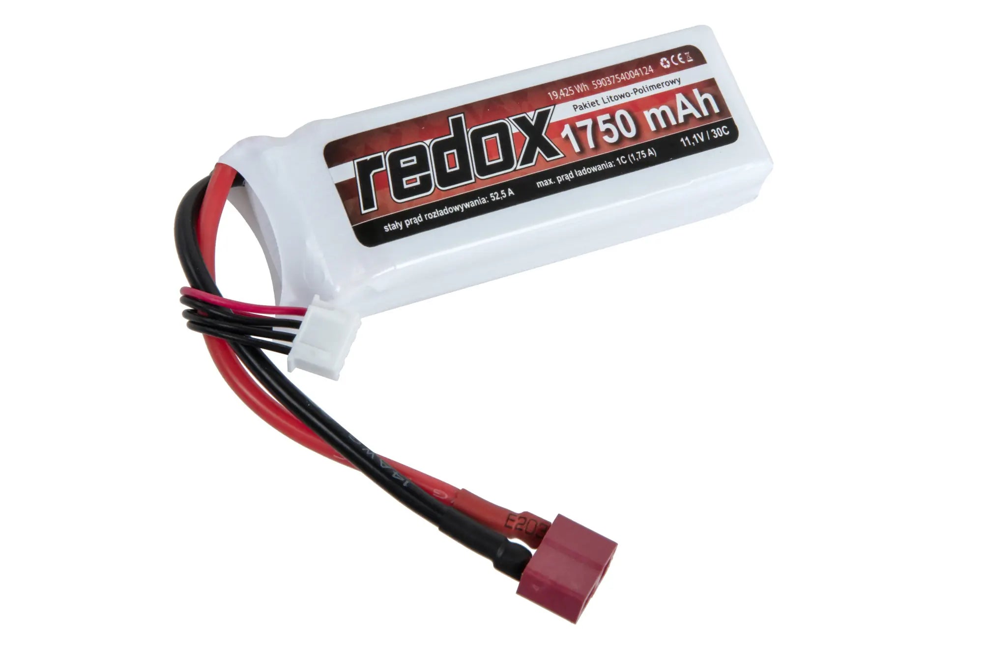 Li-Po Redox 1750 mAh 11.1 V 30C SC Dean battery