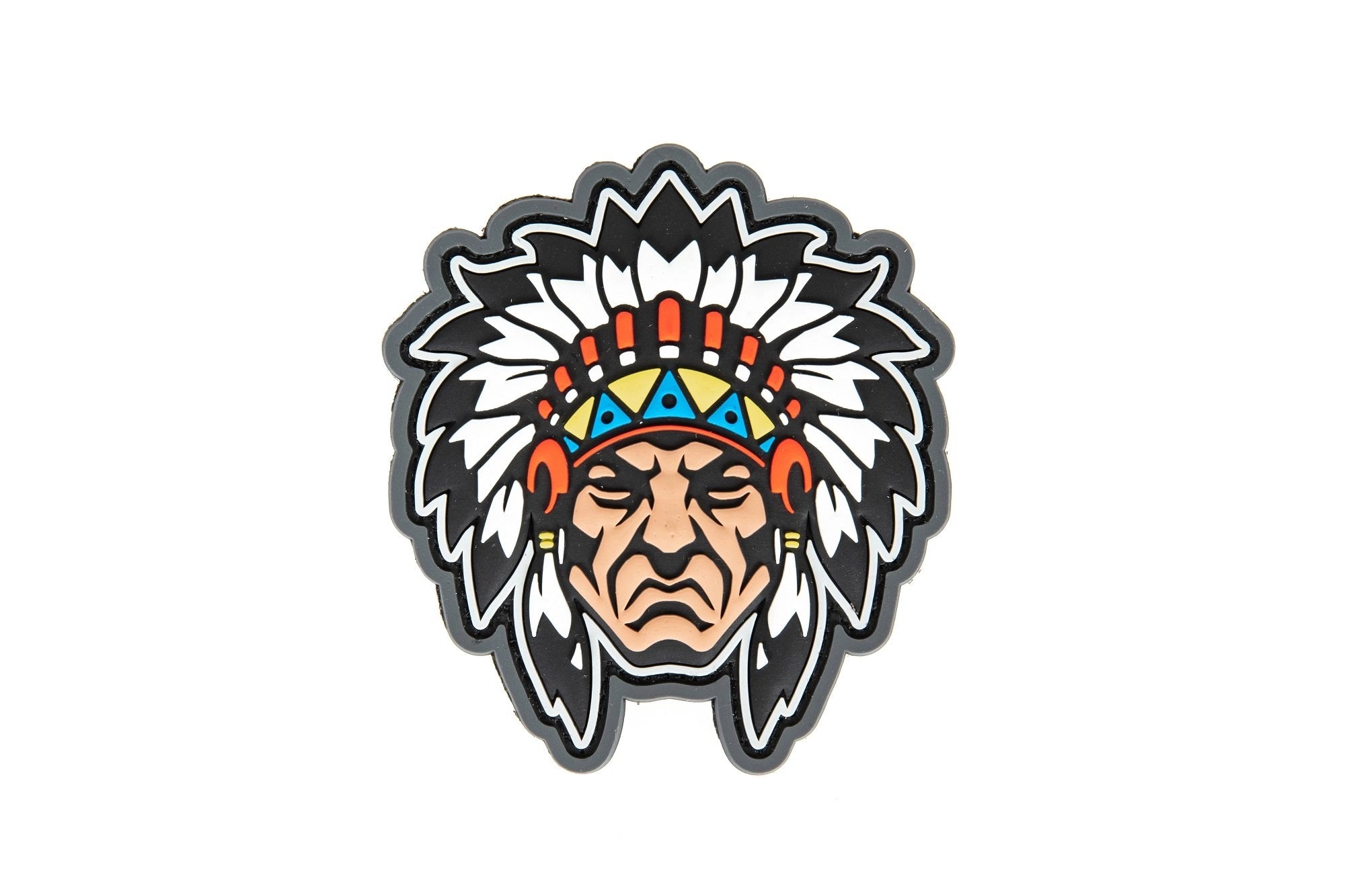 Native American Warrior Head 1 Patch - Full Color