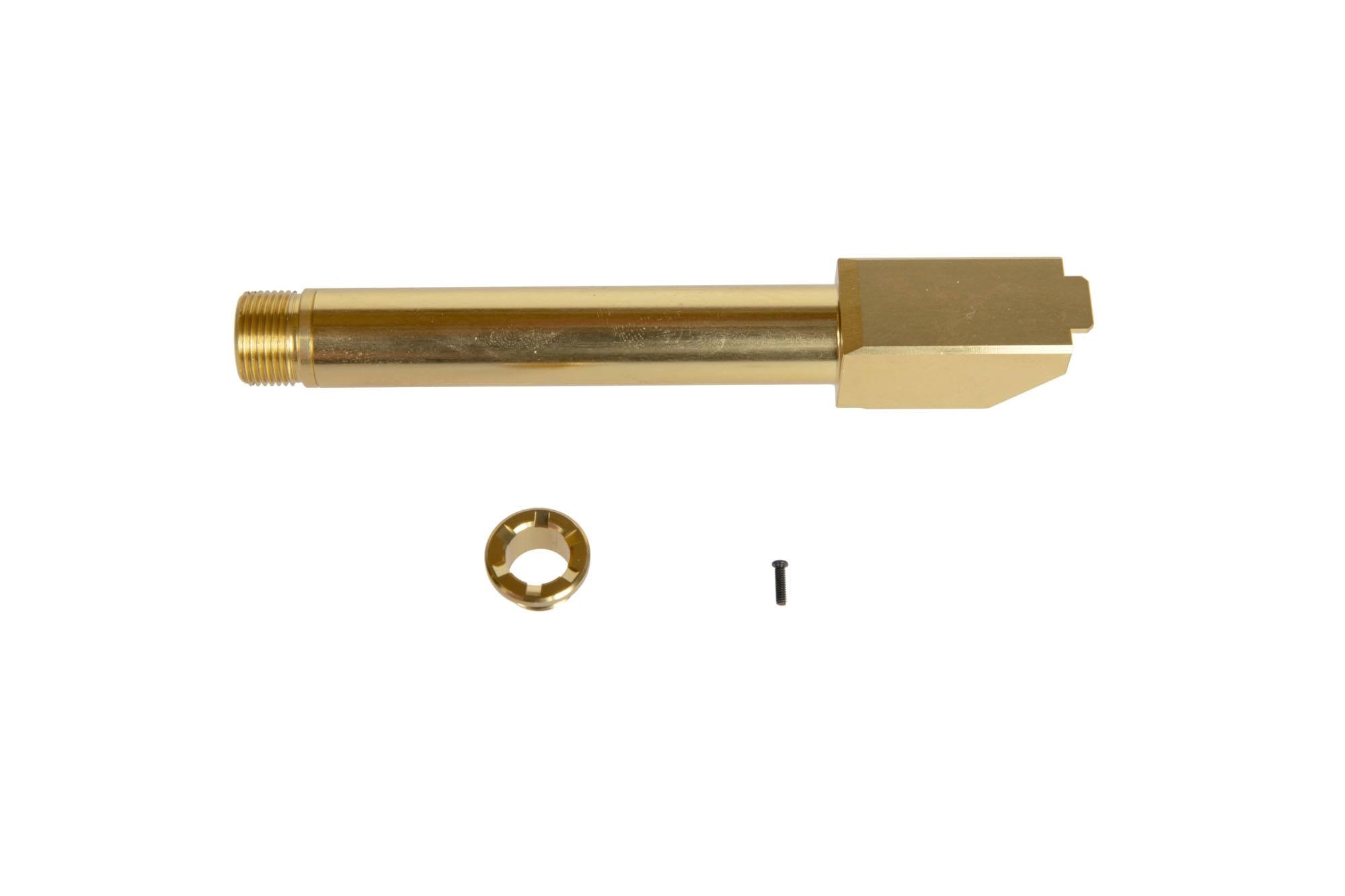 Non-Recoiling 2 Way Fixed" Outer Barrel for Umarex Glock 17 Replicas - Gold"-2