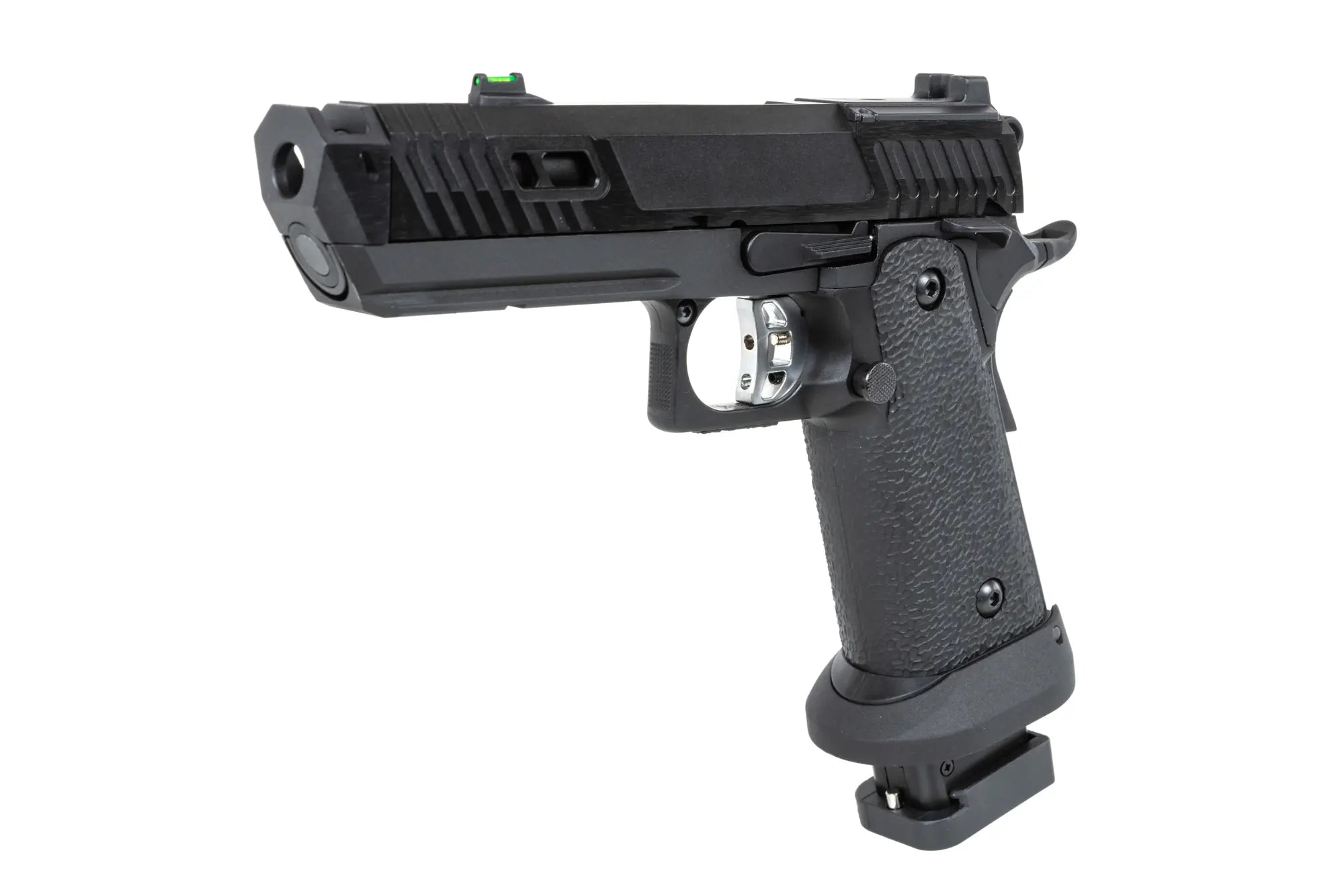 airsoft SRC Dark Viper DUAL POWER pistol with carrying case and CO2 magazine Black-6