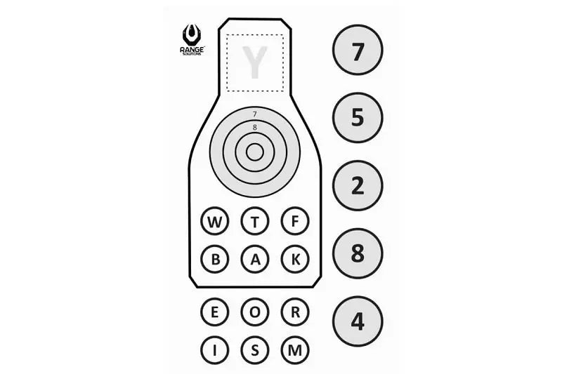 SOP-2 Shooting Targets - 50 Pcs