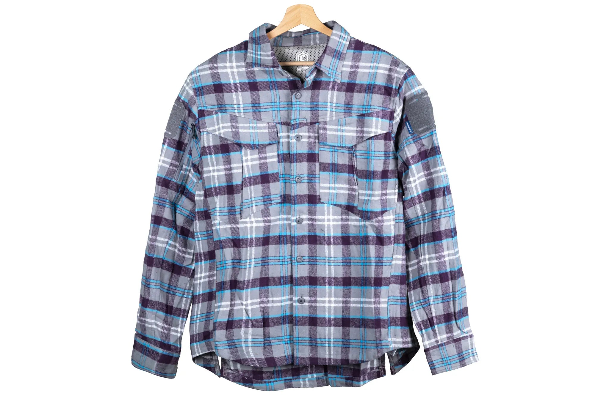Emerson Gear Longicorn Blue Label Flannel Shirt - Grey-4
