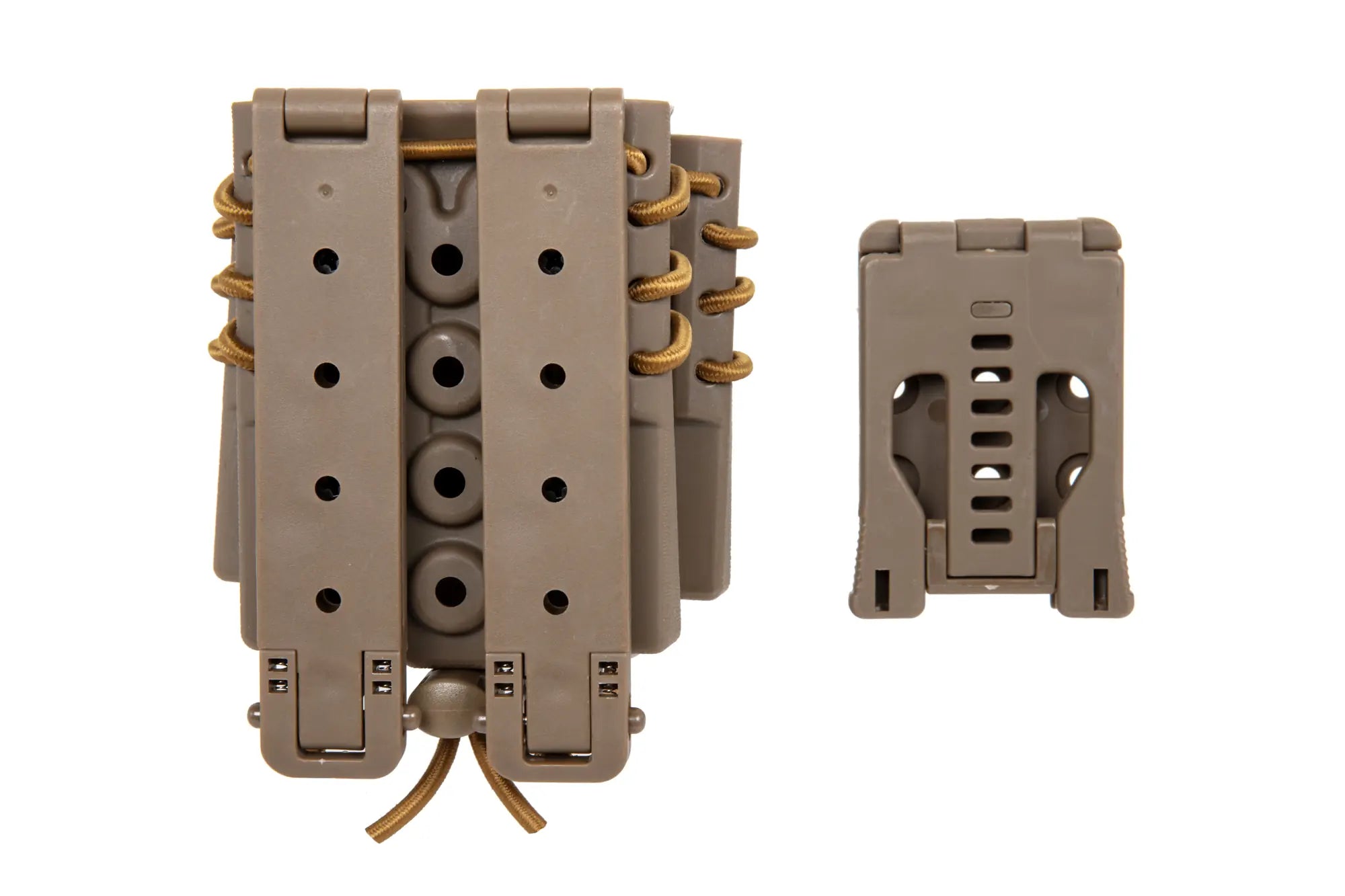 Carrier for 2 9mm magazines and an M4/M16 magazine Wosport Urban Assault Quick Pull Tan-1
