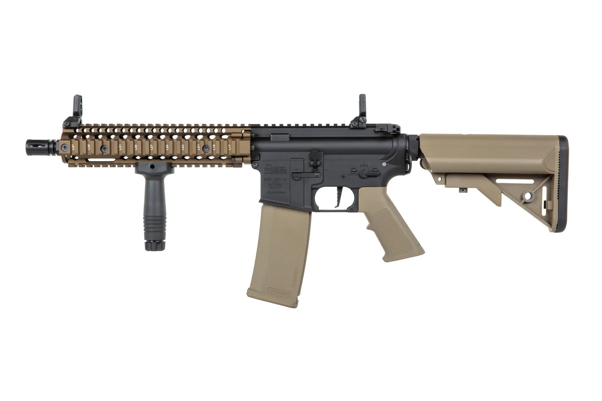 Specna Arms Daniel Defense® MK18 SA-P19 Prime™ HAL™ ETU airsoft carbine with Chaos Bronze brushless motor-14