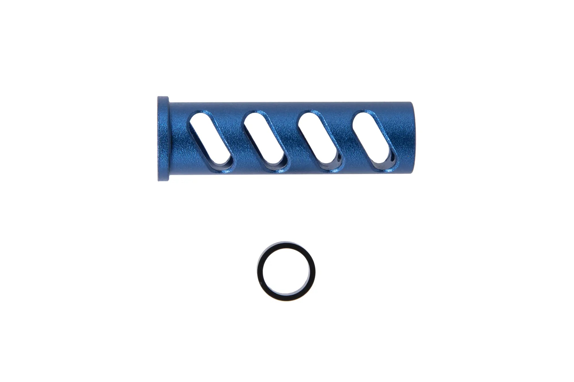LA Capa Customs CUTOUT lock guide cap for TM Hi-Capa 5.1 replicas (with Delrin ring) Blue-1