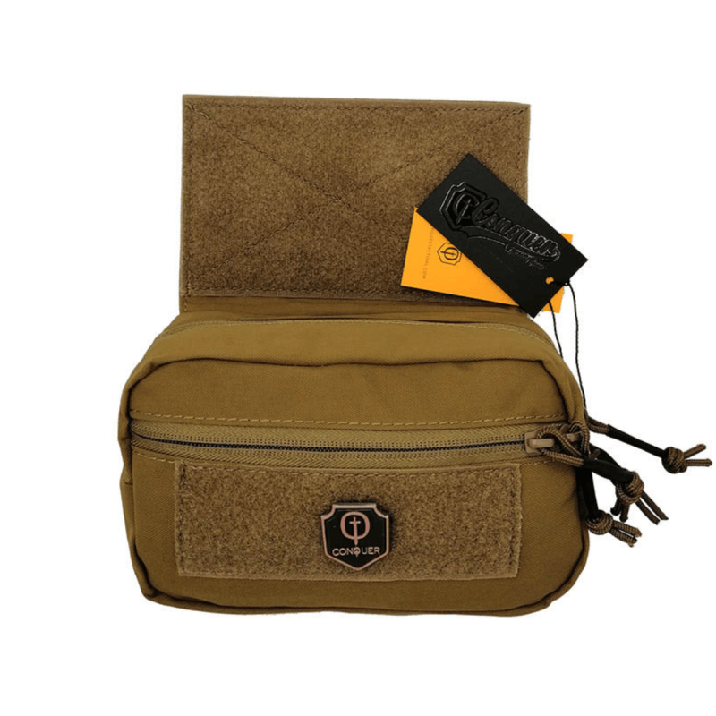 Drop Down Utility Pouch-Conquer Tactical-Coyote Brown-