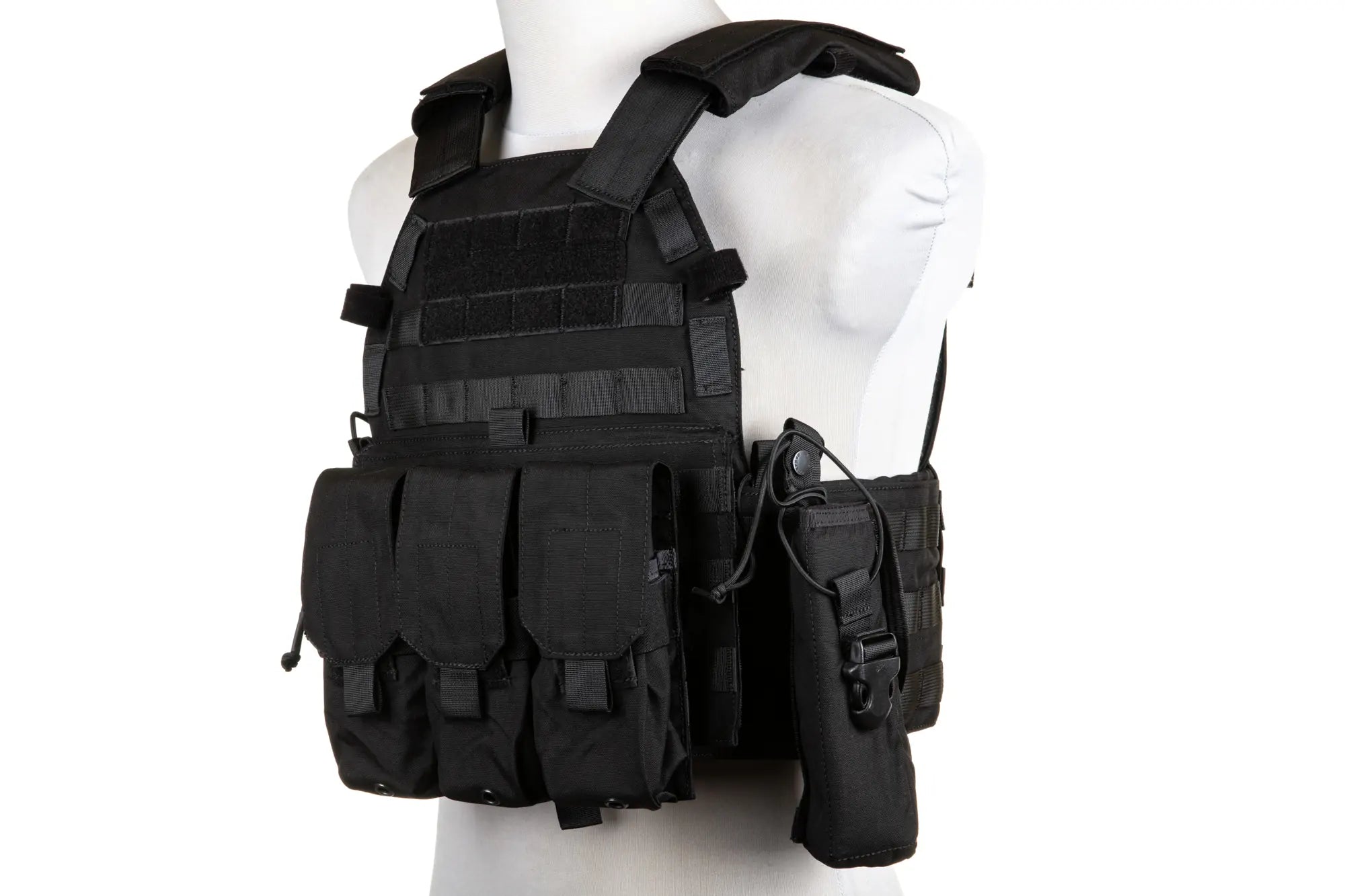 Emerson Gear 6094A Style Plate Carrier Vest with Cargo Kit Black-4