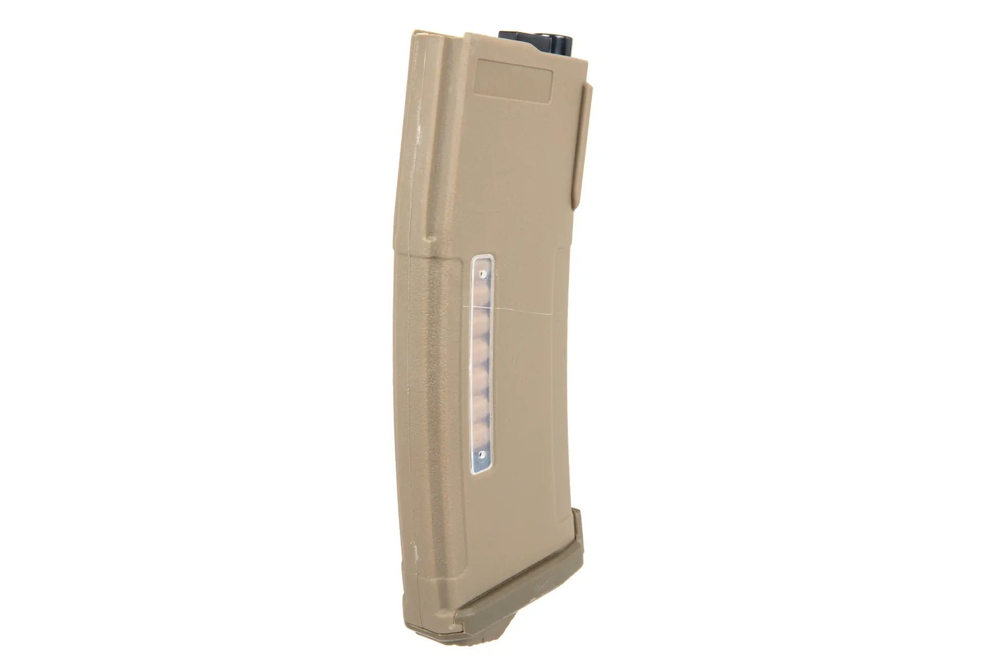 Polymer Mid-Cap magazine for 175 Tornado BBs with dummy cartridges for M4/M16 Tan replicas-1