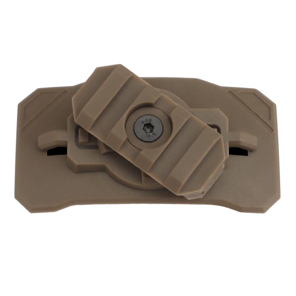 Universal flashlight mount for Wosport Tan helmet-5