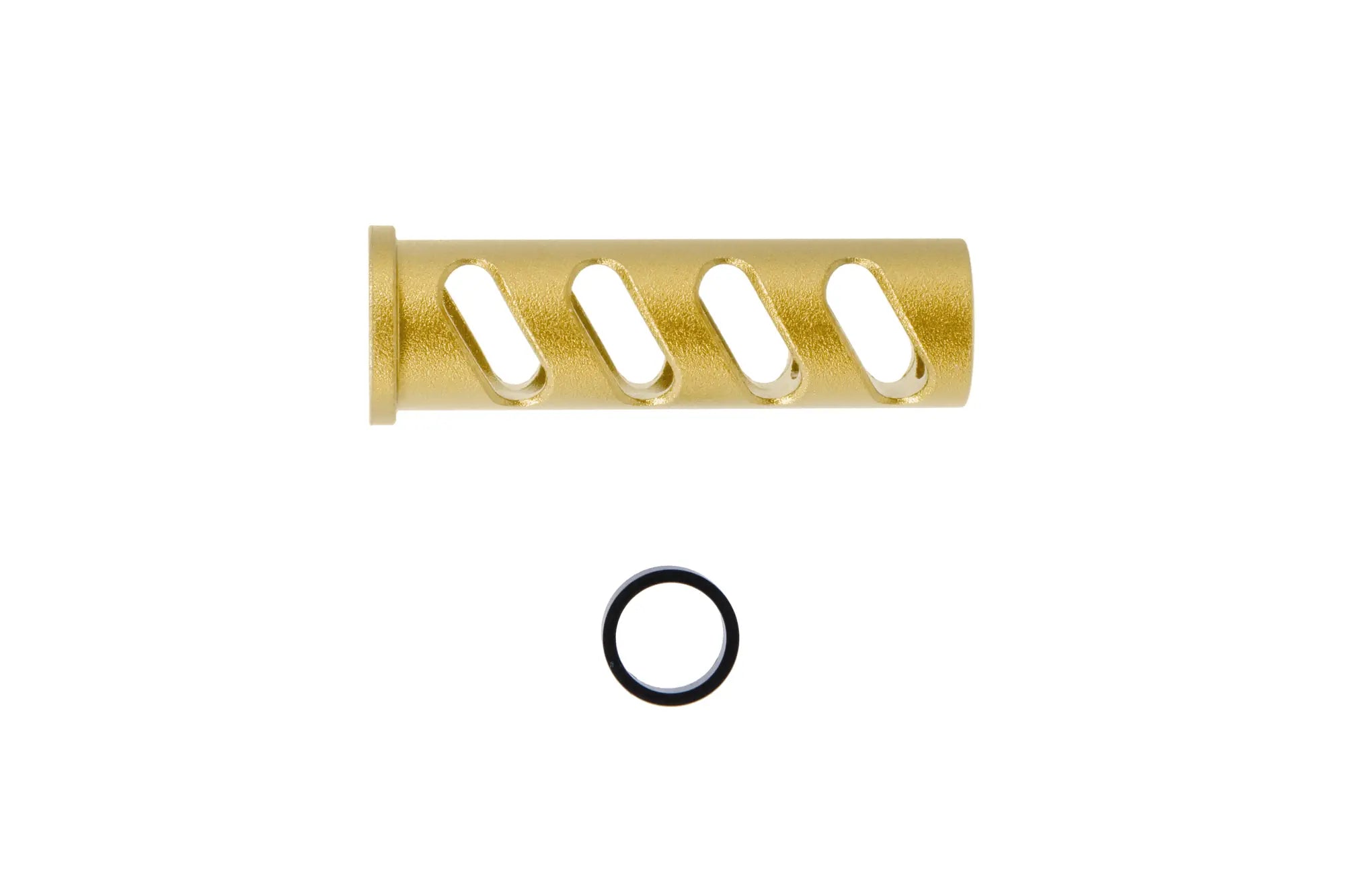 LA Capa Customs CUTOUT lock guide cap for TM Hi-Capa 5.1 replicas (with Delrin ring) Gold-2