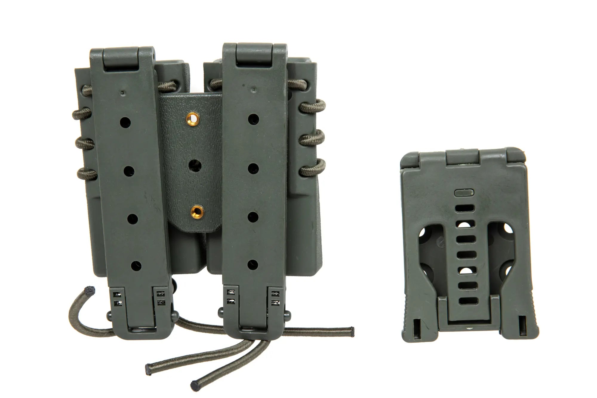 Carrier for 2 9mm magazines Wosport Urban Assault Quick Pull Olive-1
