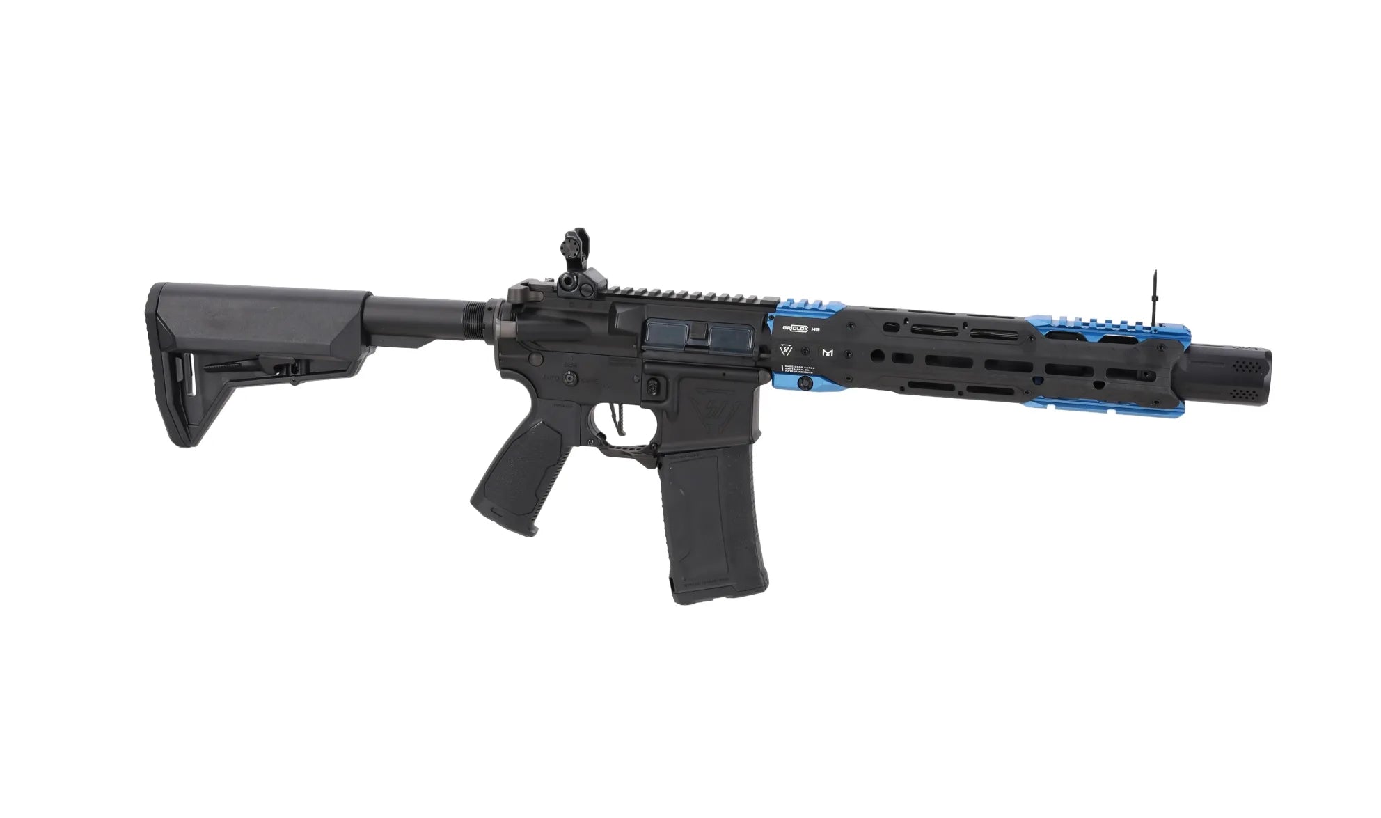 King Arms x Strike Industries Sentinel GRIDLOK® 11" Aster SE ETU Black/Blue airsoft Carbine-14