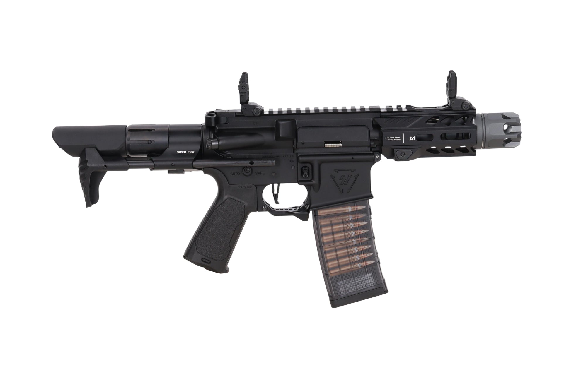 Strike Industries x EMG Raider PDW CGS CQB GBBR 4" Carbine – Black-21
